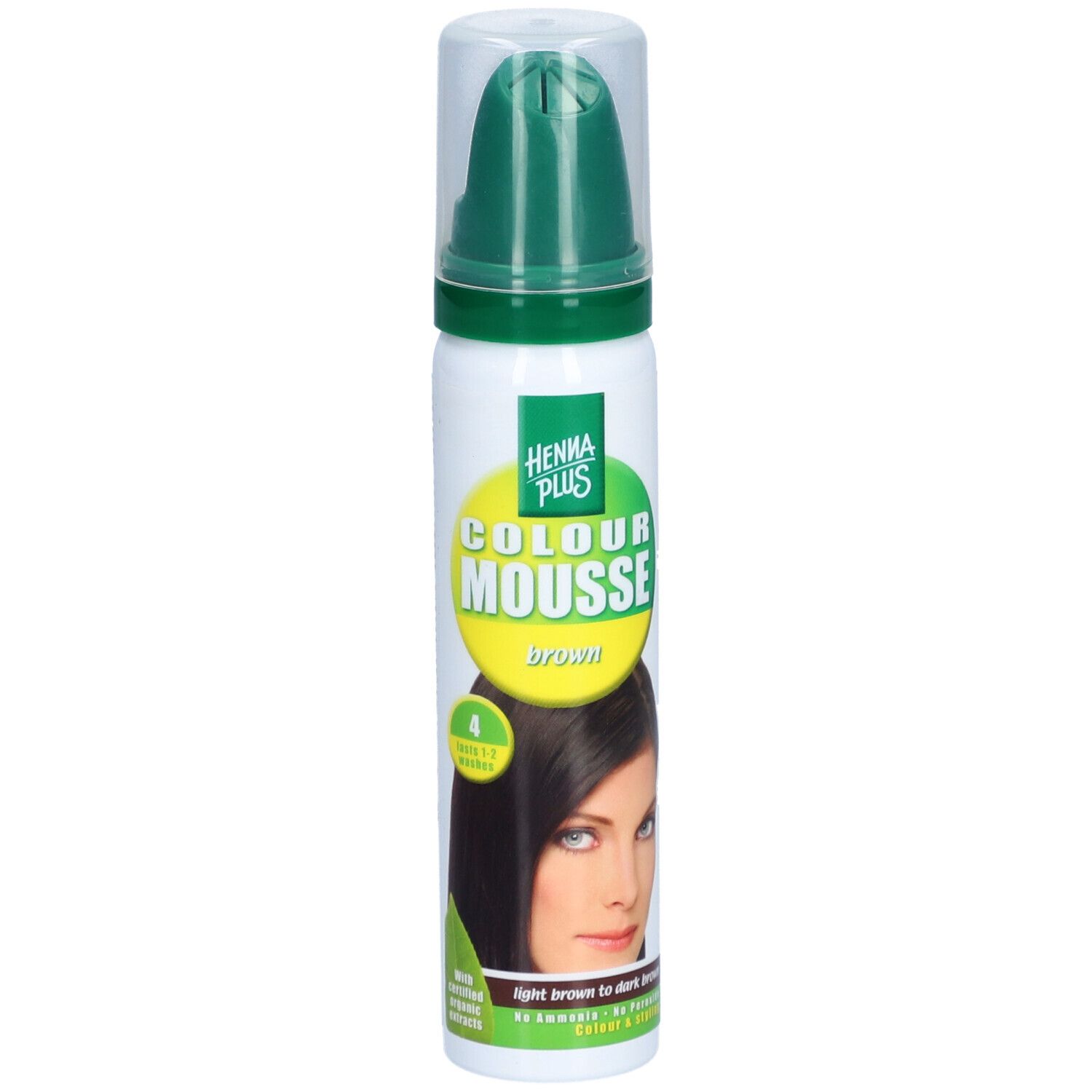 Hennaplus Kleurmousse 4 Licht tot Donkerbruin