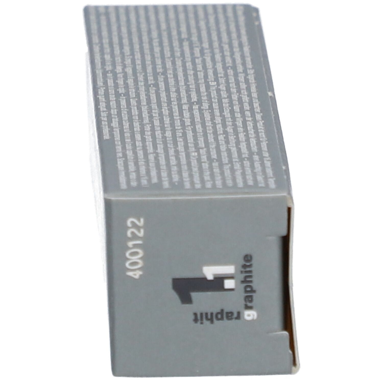 Grijze doos. Opdruk: 1.1 graphit, productnummer.