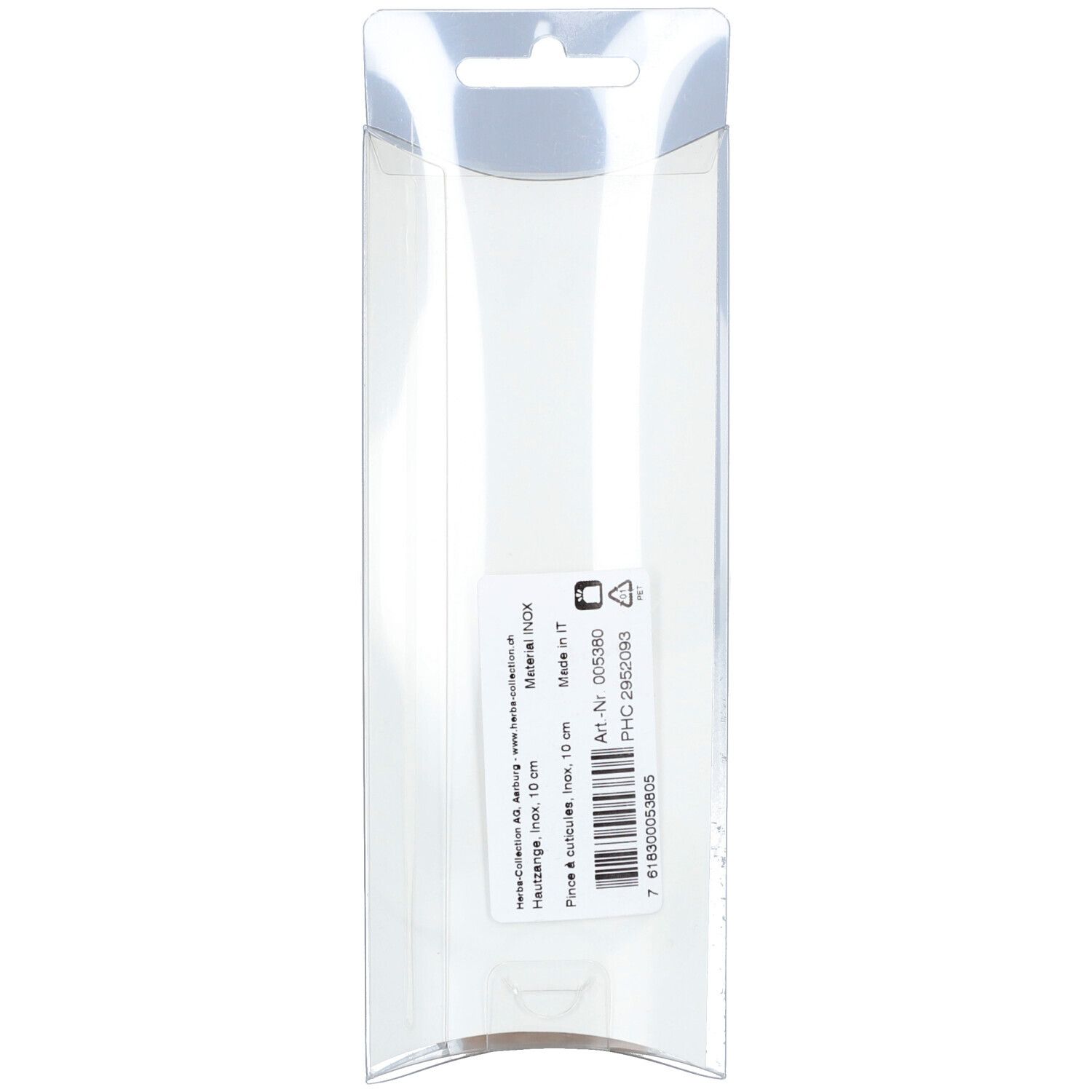 HERBA Pince à cuticules, Inox 10cm