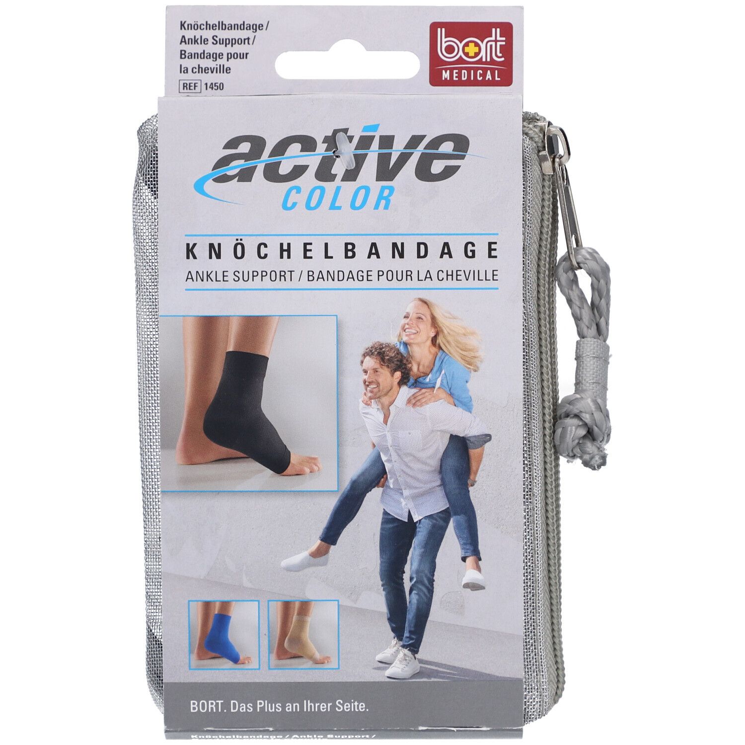 BORT ActiveColor® enkelbandage maat XL zwart