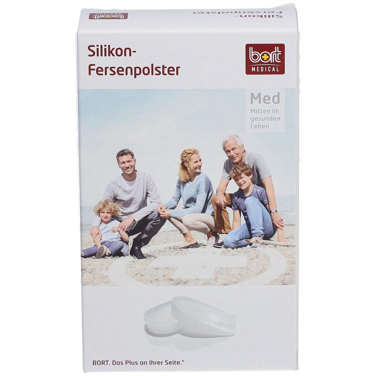 Bort Silicone Coussinet de talon, 1 pc