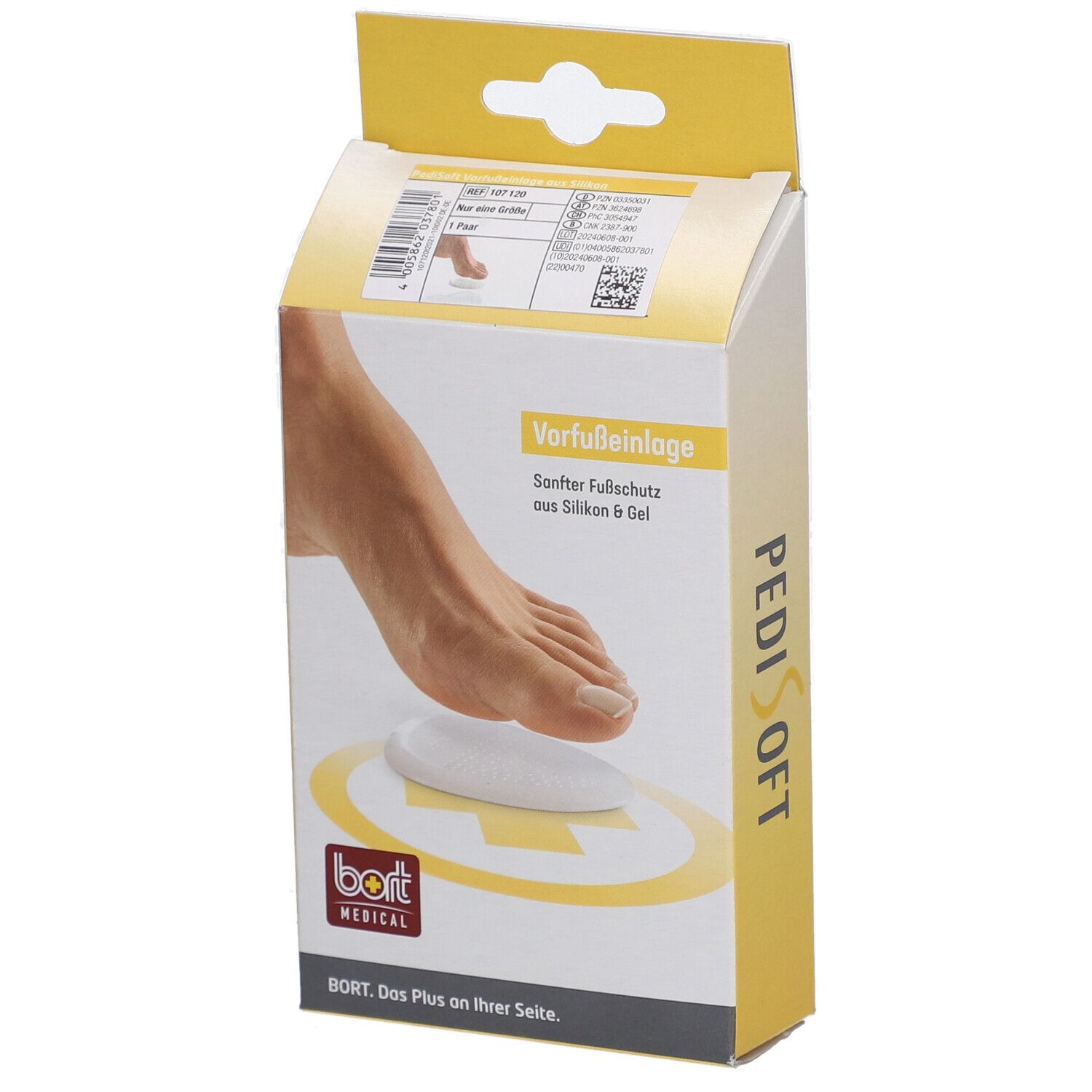 Semelle orthopédique pour l'avant-pied Bort PediSoft - soulagement de la pression à l'avant-pied