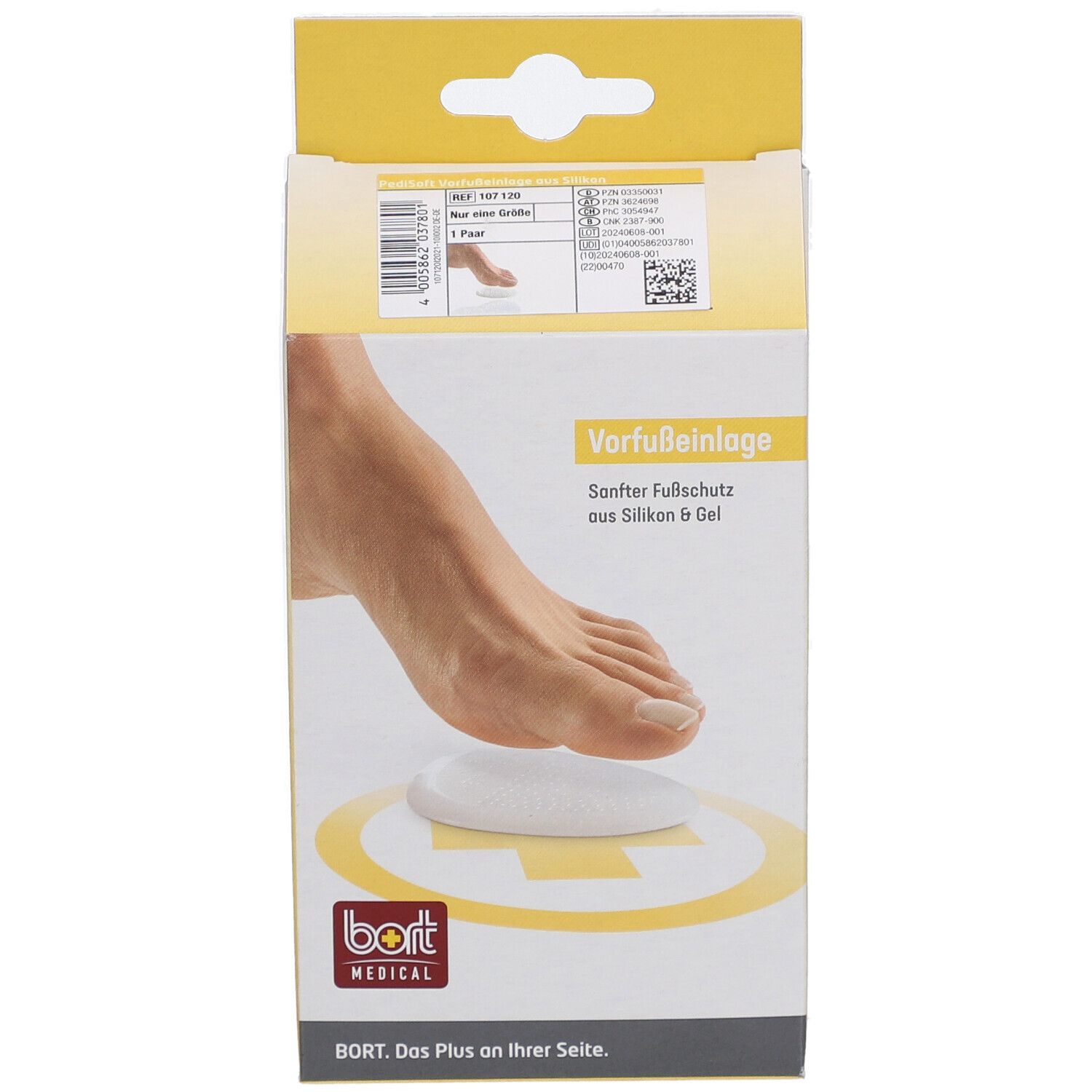 Semelle orthopédique pour l'avant-pied Bort PediSoft - soulagement de la pression à l'avant-pied