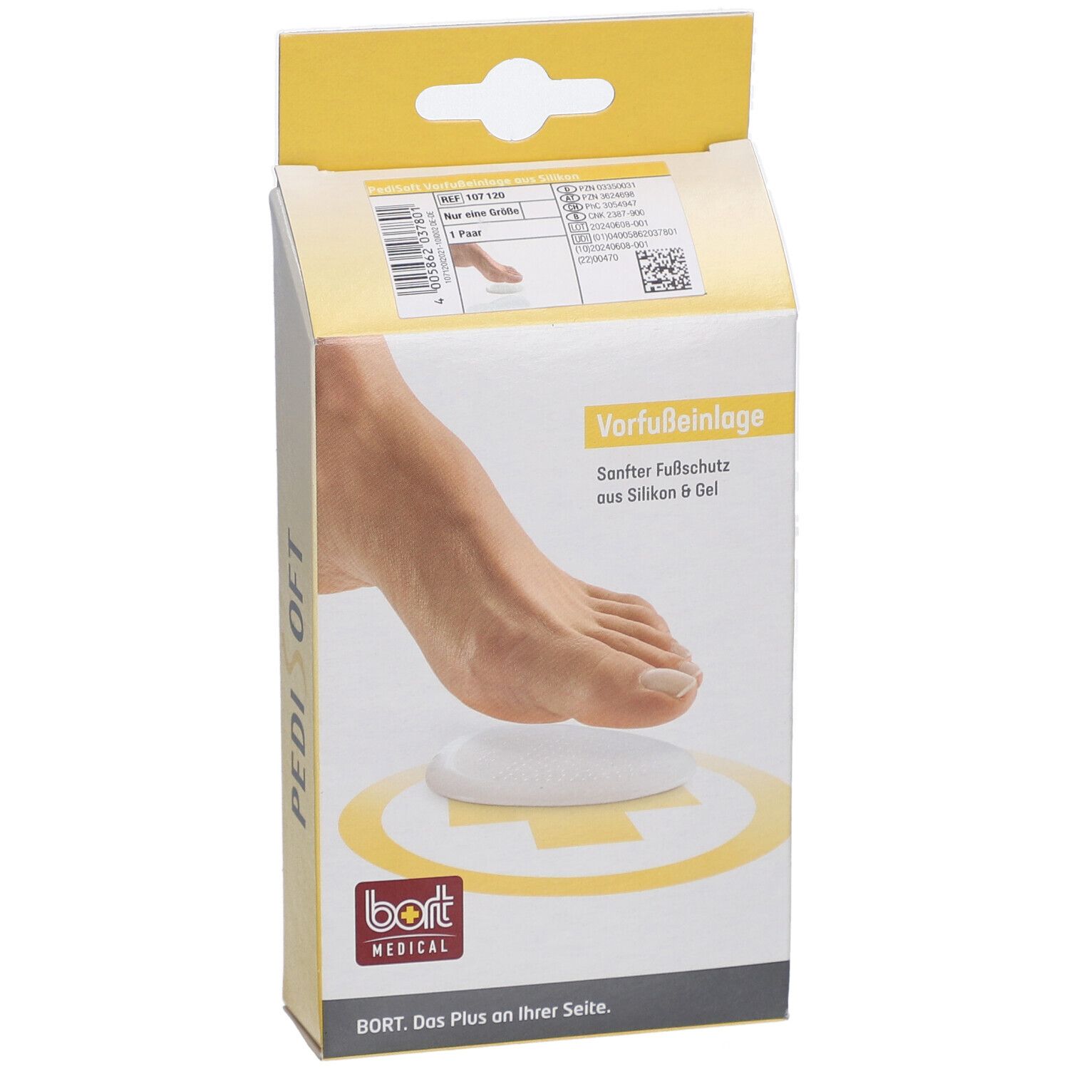 Semelle orthopédique pour l'avant-pied Bort PediSoft - soulagement de la pression à l'avant-pied
