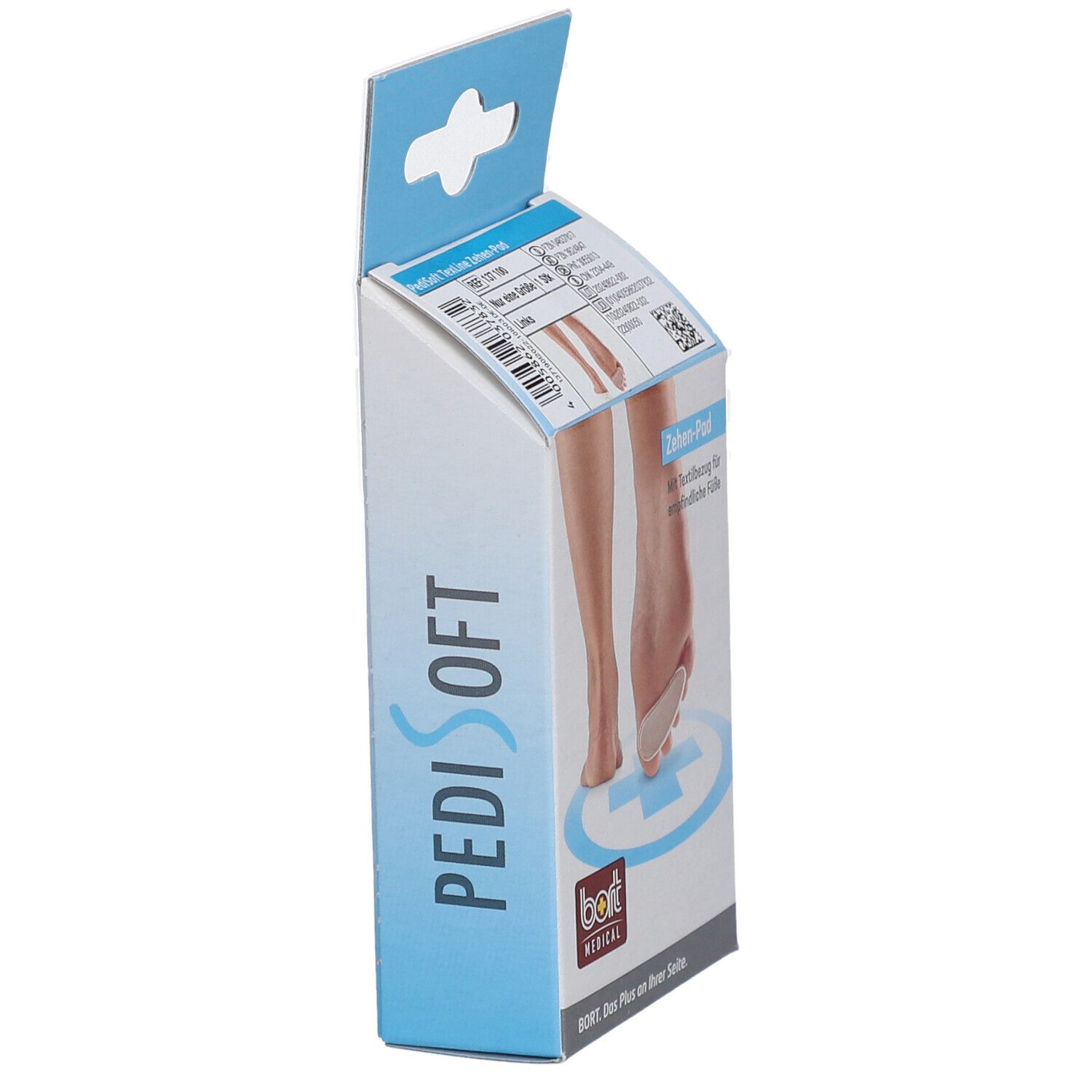 BORT PediSoft® TexLine coussinet d'orteil gauche