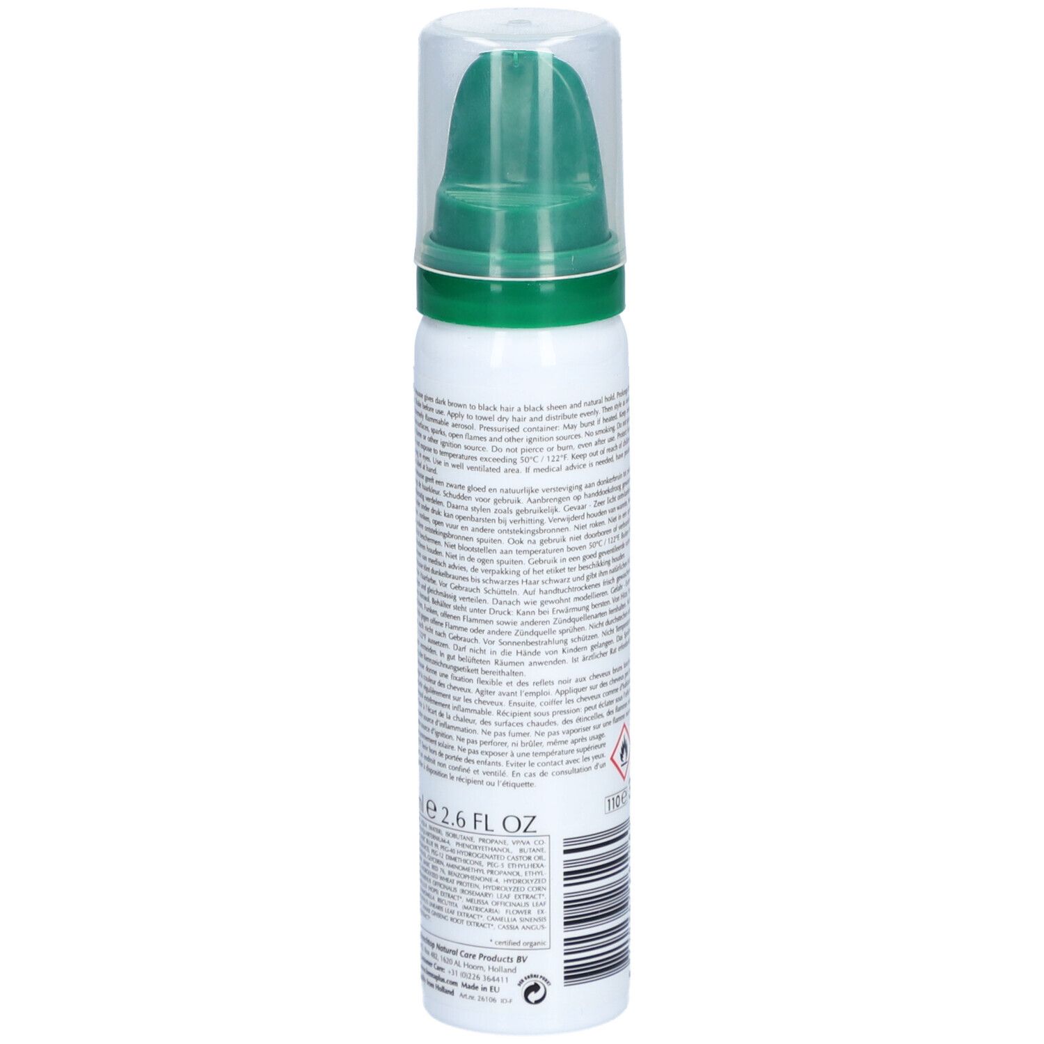 Hennaplus Colour Mousse Styling – Zwart