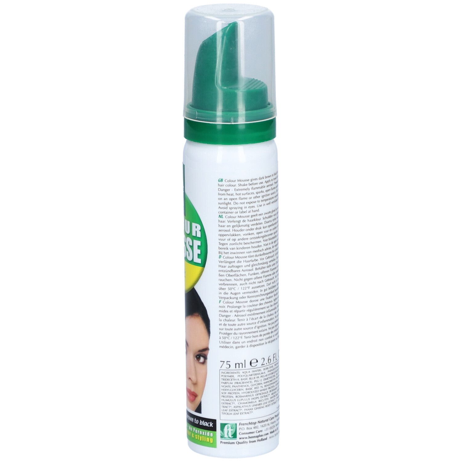 Hennaplus Colour Mousse Styling – Zwart