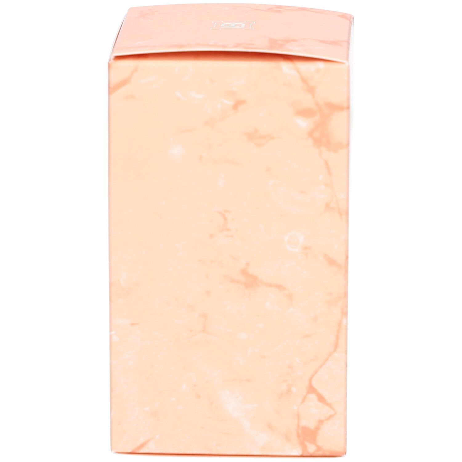 Boîte aspect pêche. Motif marbré. Aucun autre détail visible.