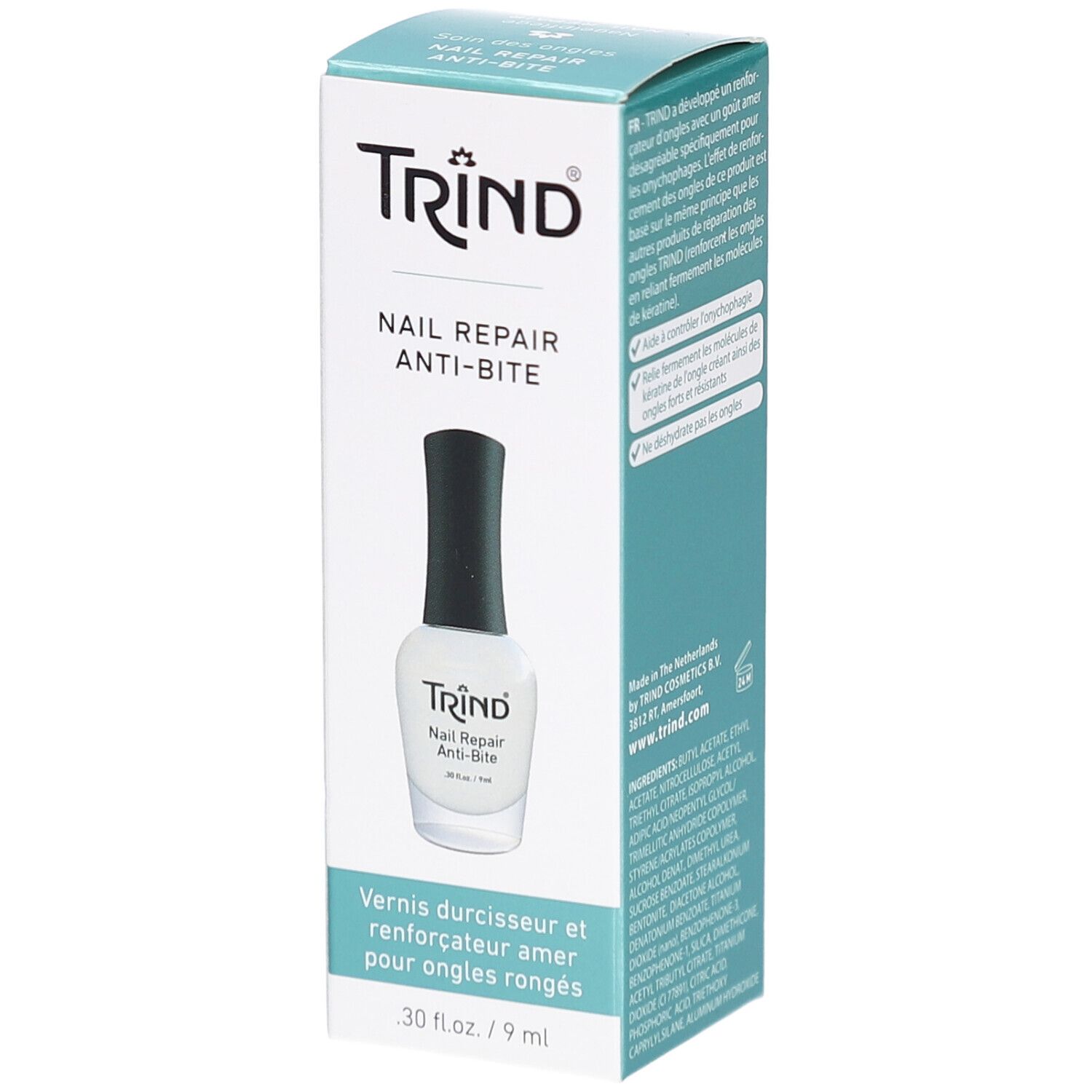 Trind Nail Repair Anti-Bite flesje en doosje. 9 ml.