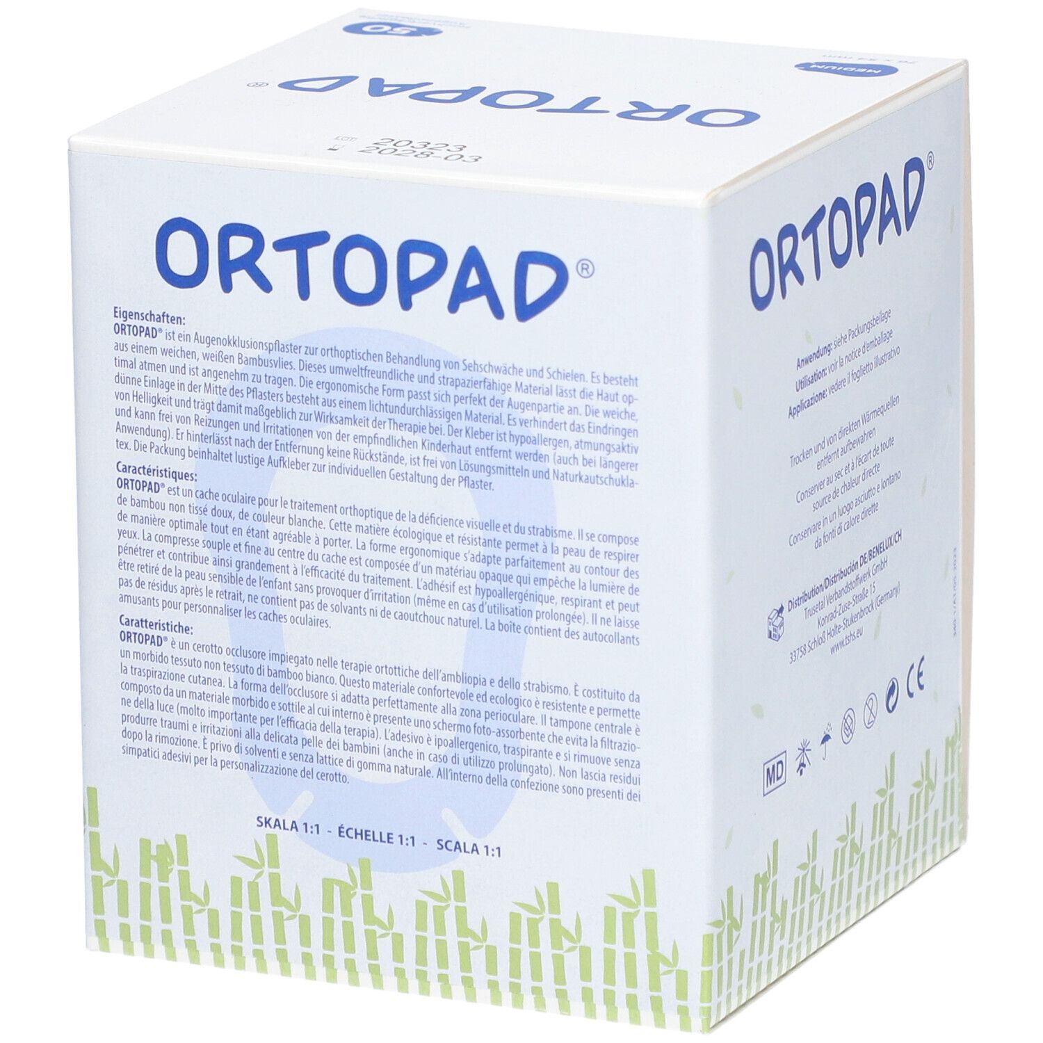 Ortopad® Oogpleister Medium Wit 2-4 Jaar