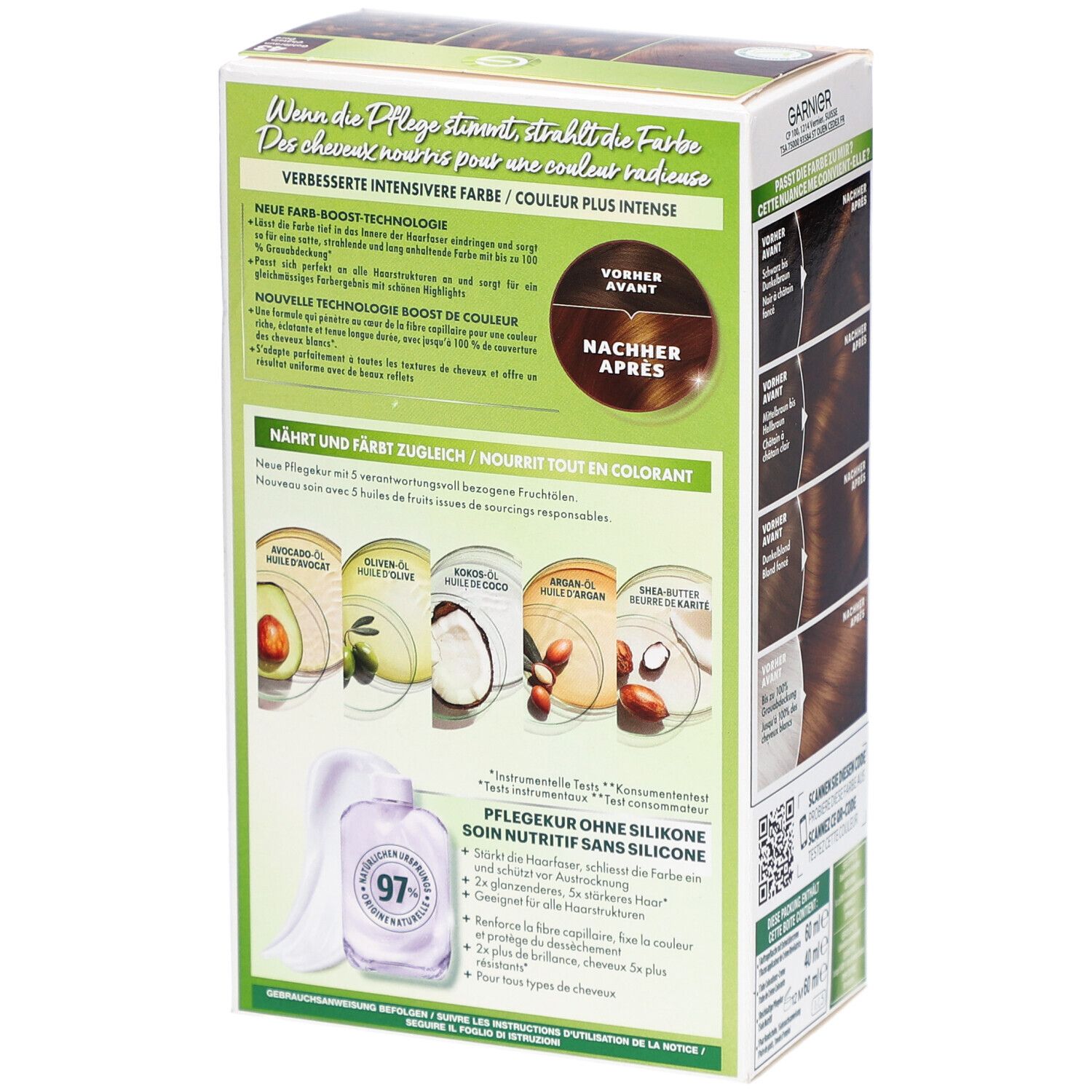 Garnier Nutrisse Crème Voedende permanente haarkleuring 43 Goudkastanje
