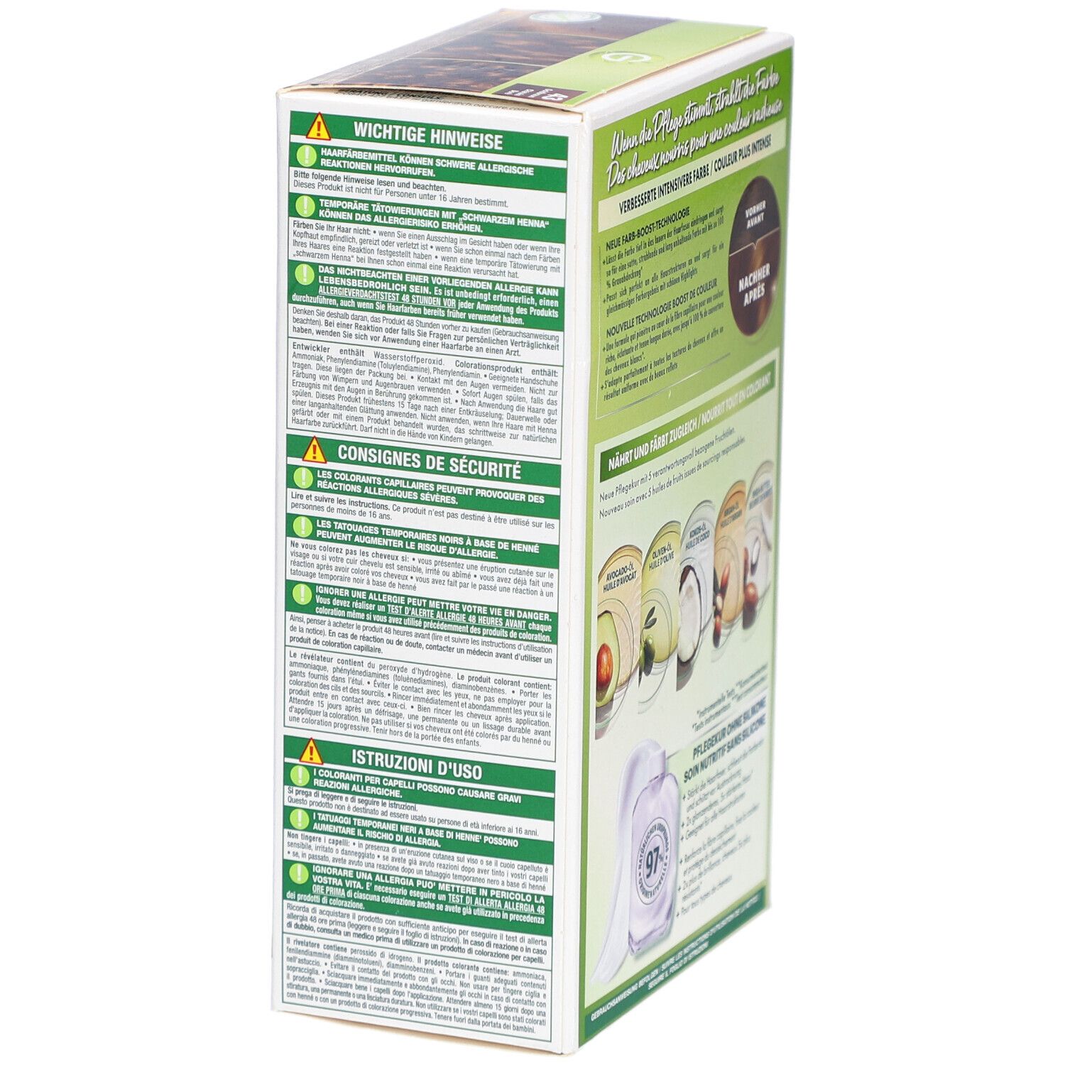 Garnier Nutrisse Crème Voedende permanente haarkleuring 43 Goudkastanje