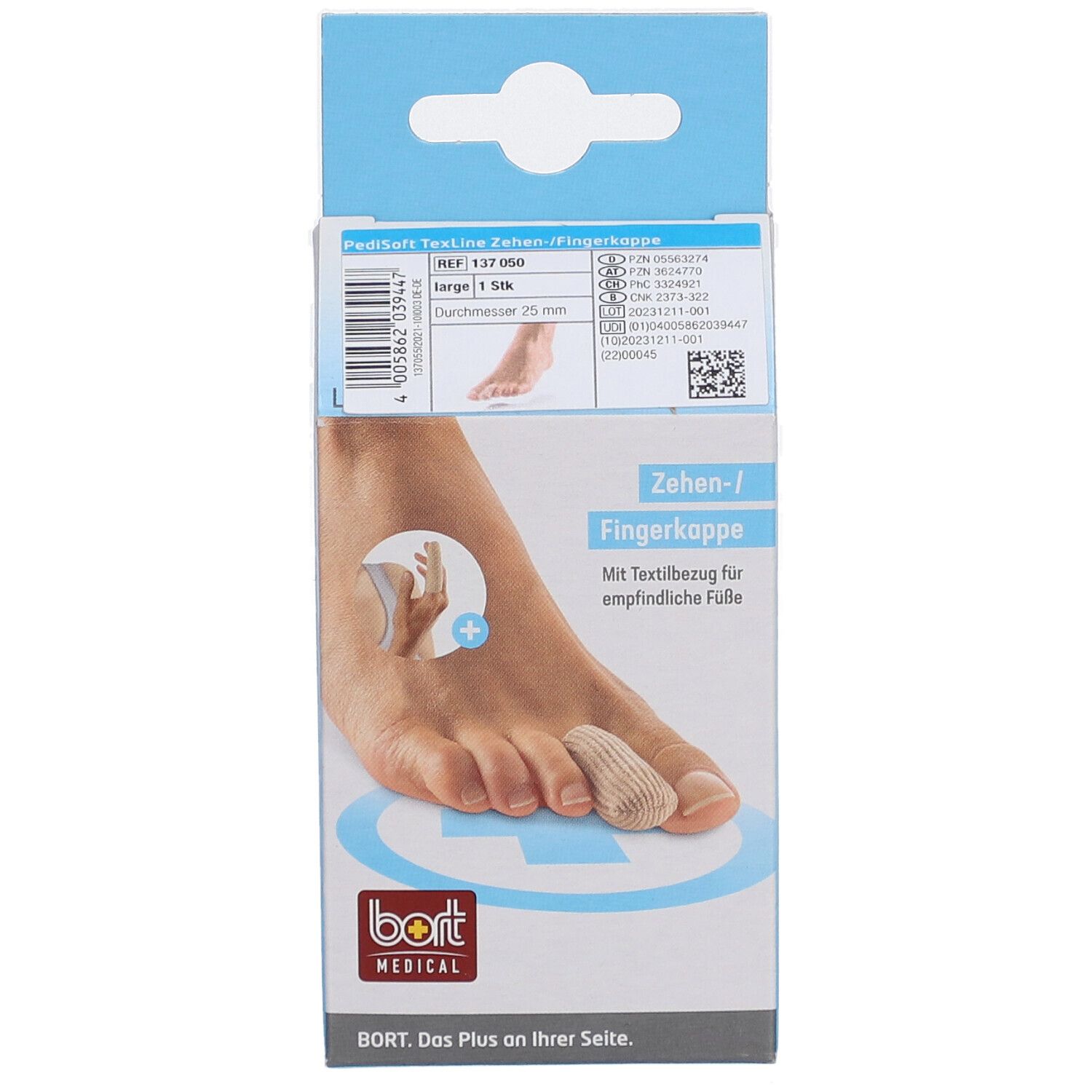 BORT PediSoft® TexLine teen/vinger kap maat L