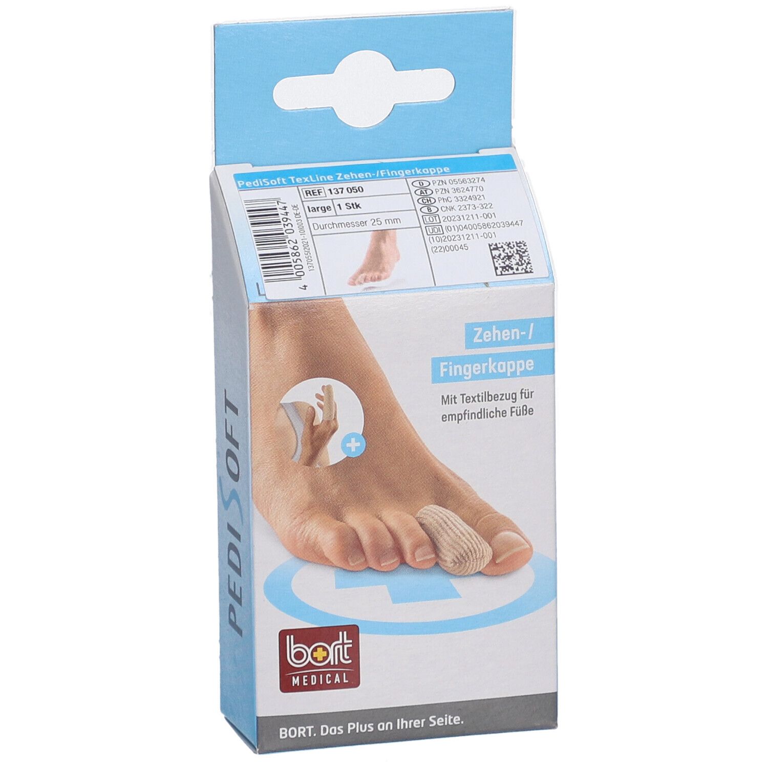 BORT PediSoft® TexLine teen/vinger kap maat L