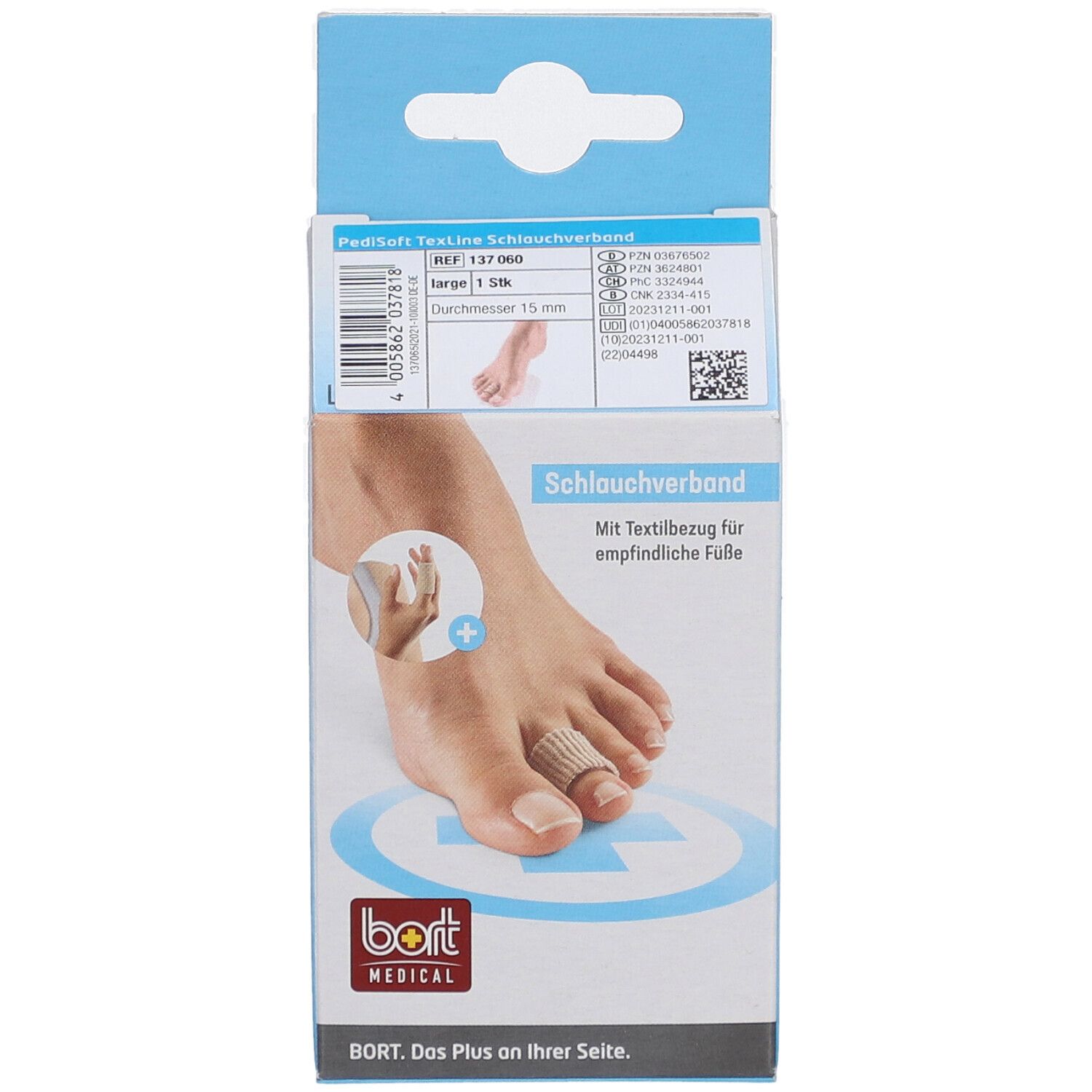 BORT PediSoft® TexLine bandage tubulaire taille L