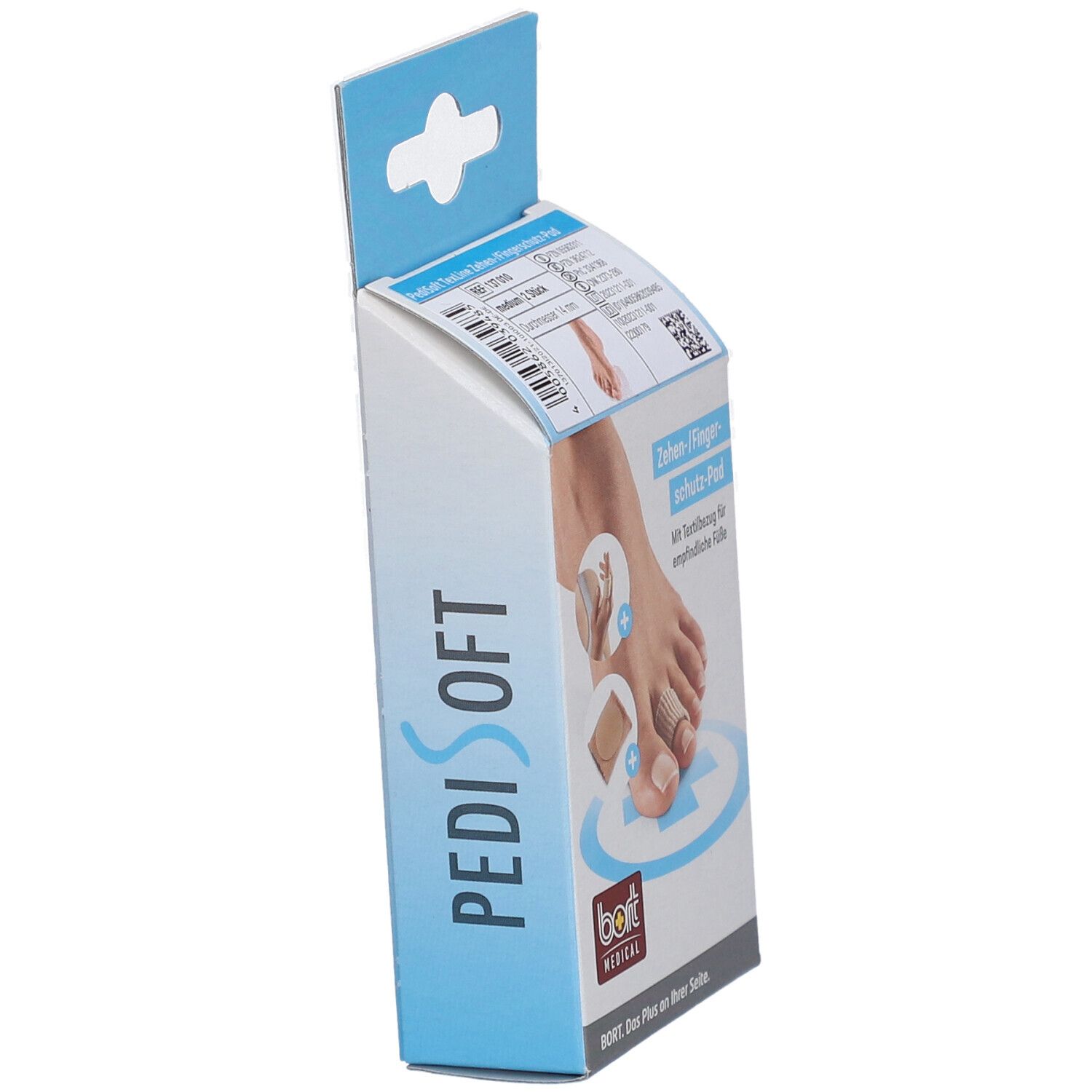 Bort PediSoft TexLine coussinet de protection des orteils/doigts moyen