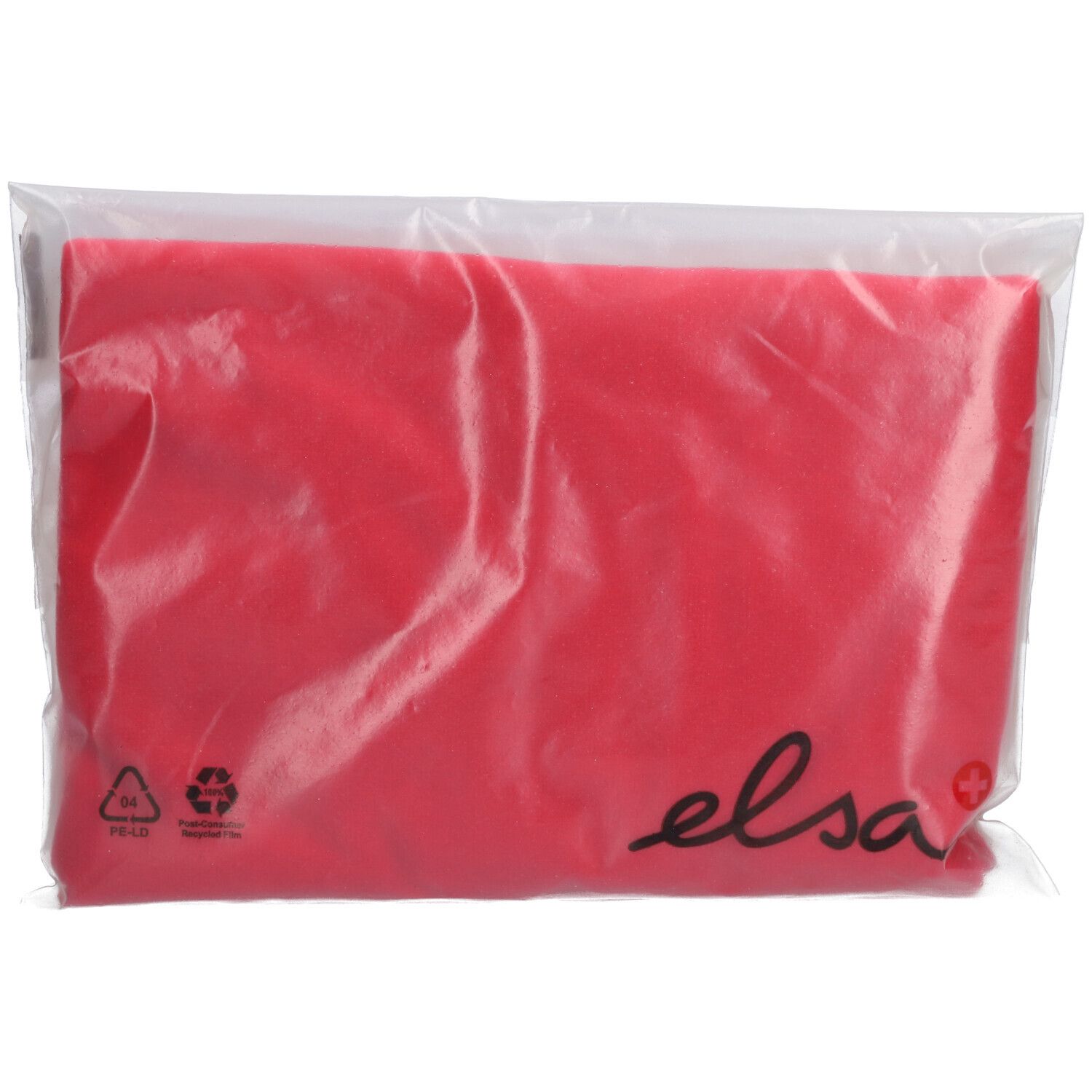 ELSA Taie d'oreiller anatomique 50 x 11 cm velours Rouge