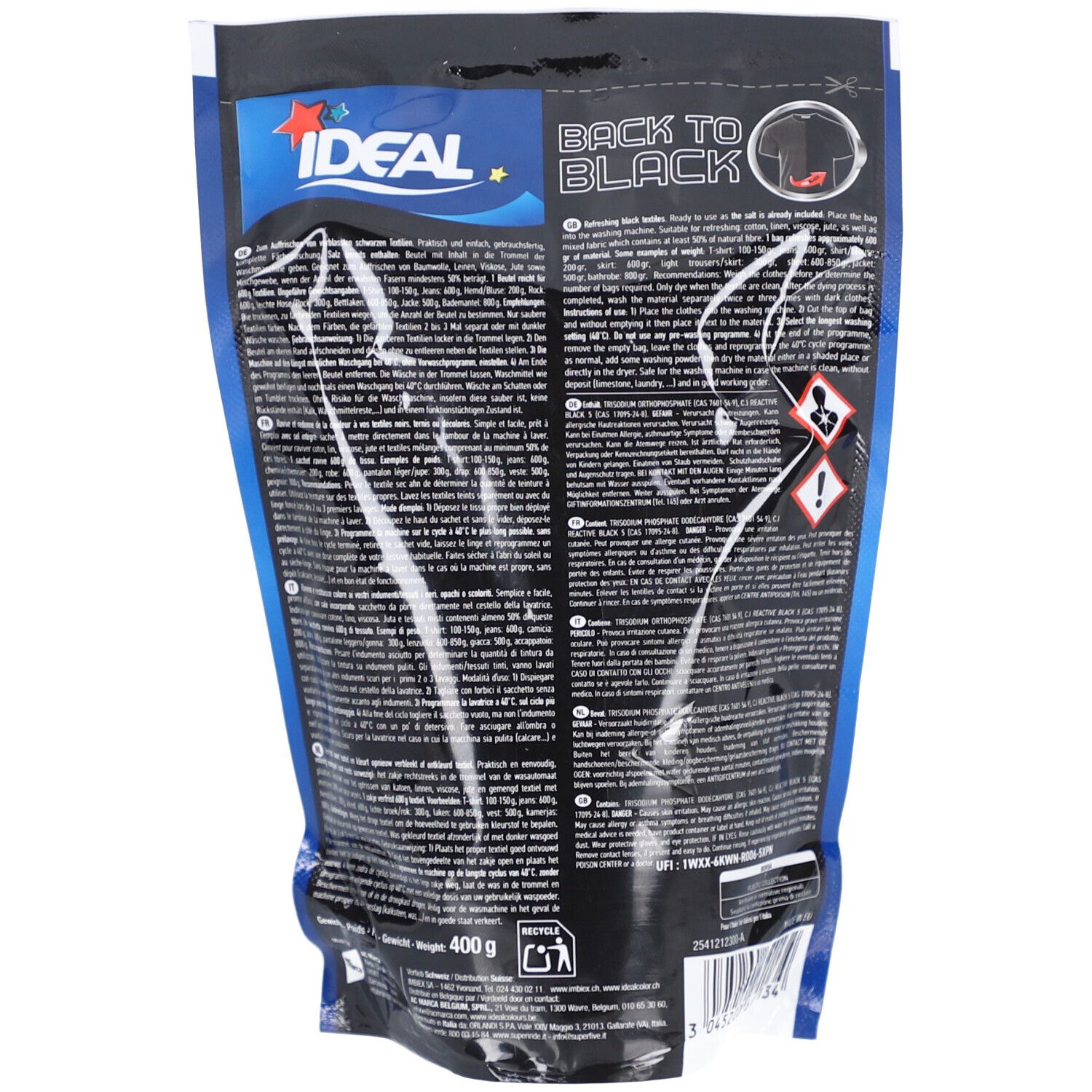 IDEAL Textielverf 100% Zwart