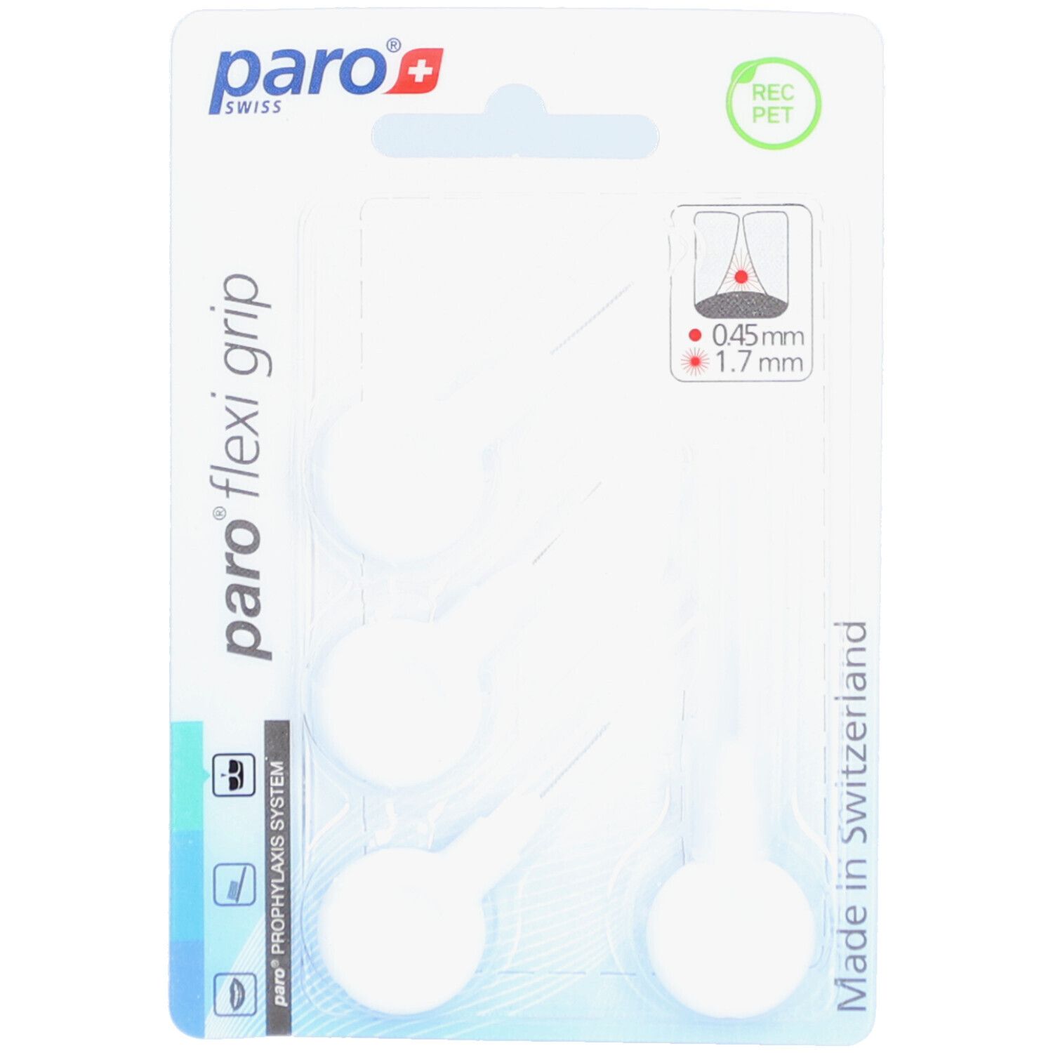 paro® Flexi Grip Interdentale ragers 1,7 mm Wit