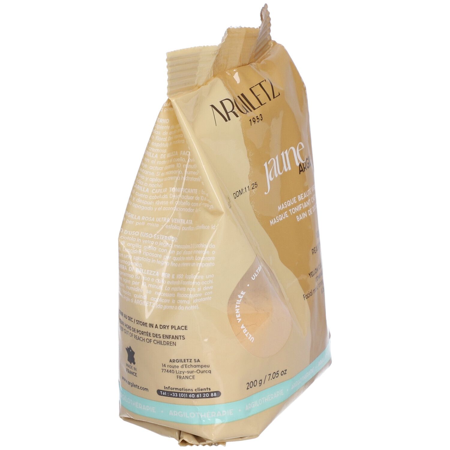 Argiletz Masque et Bain Argile jaune