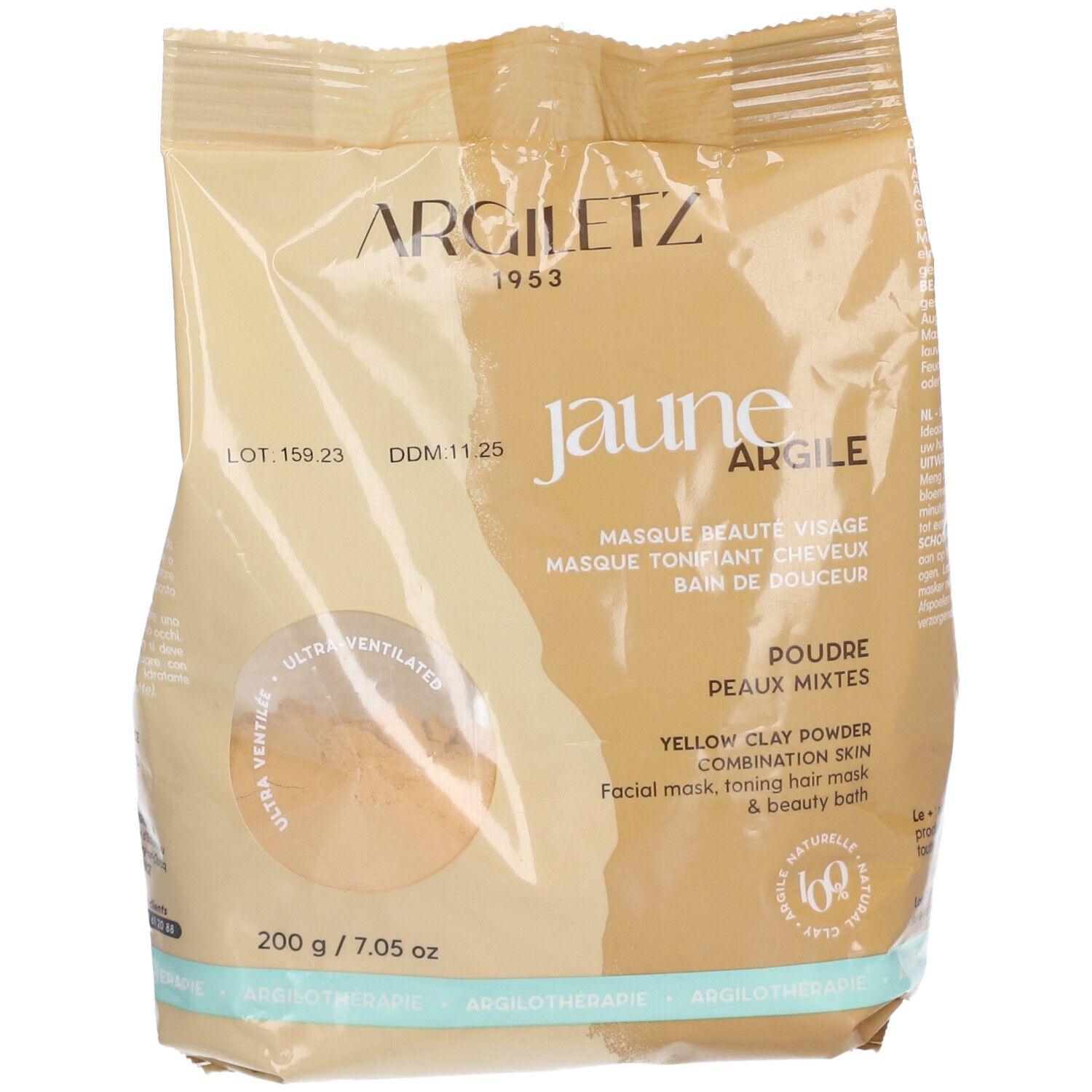 Argiletz Masque et Bain Argile jaune