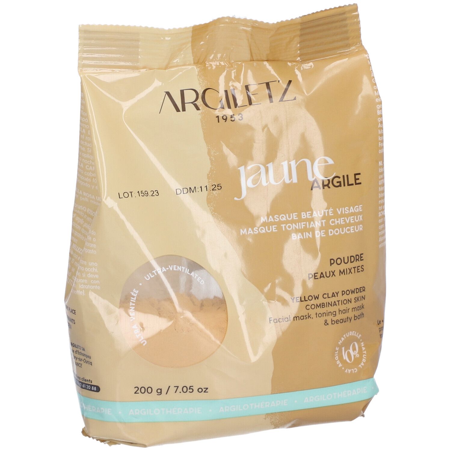 Argiletz Masque et Bain Argile jaune