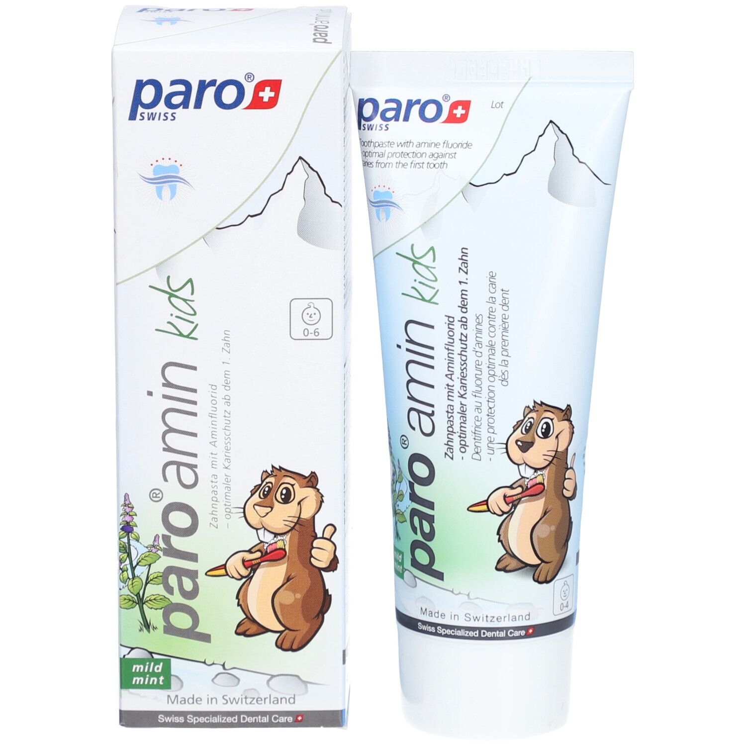 paro® Amin Kids Tandpasta Munt 0-6 jaar
