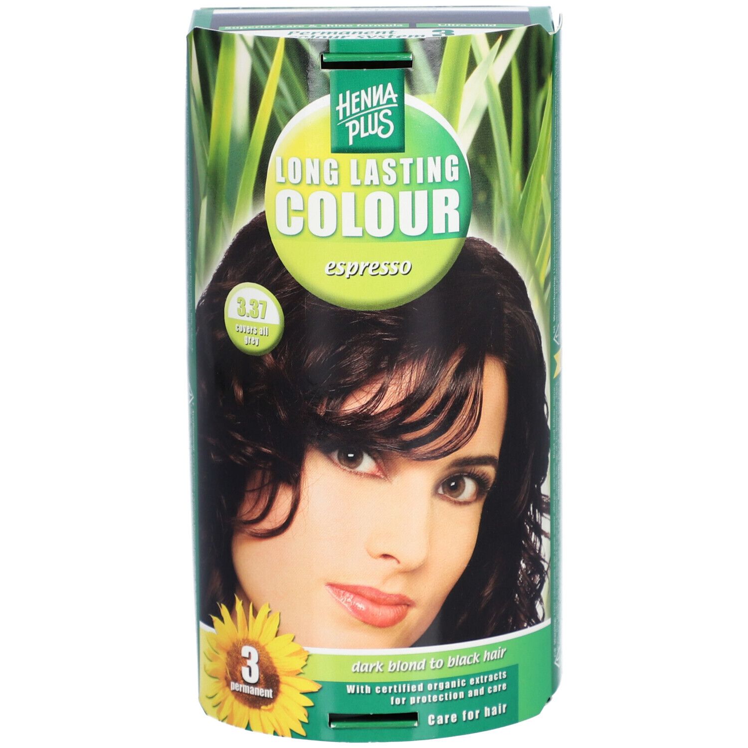 Henna Plus Langhoudende Haarverf 3.37 espresso