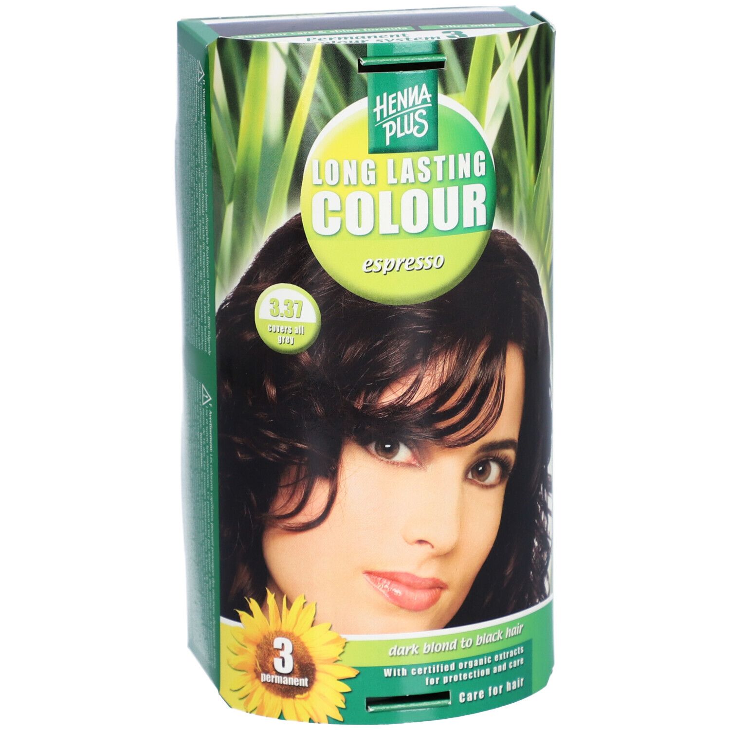 Henna Plus Langhoudende Haarverf 3.37 espresso