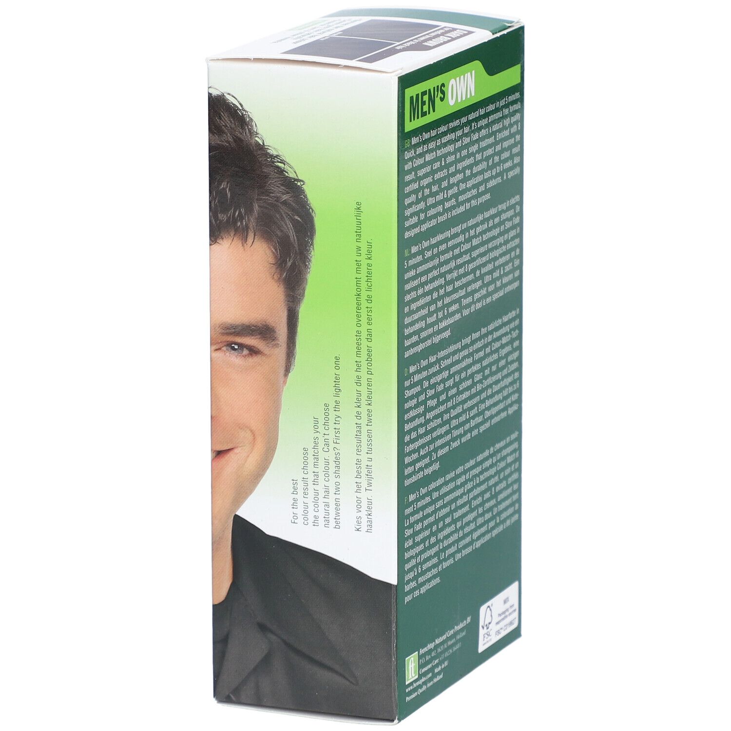 Men's Own Coloration Capillaire Châtain Foncé