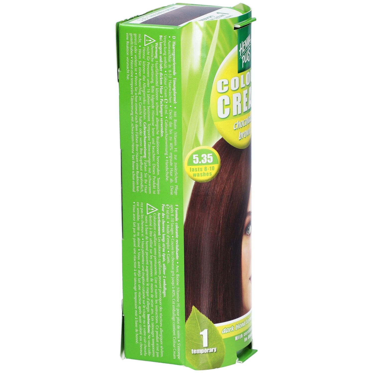 Hennaplus Crème Colorante 5.35 Brun Chocolat