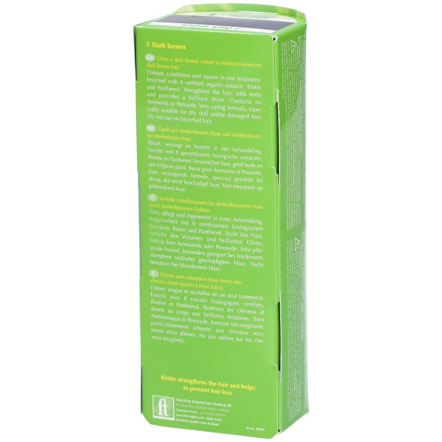 HENNA PLUS Colour Cream Teinture pour cheveux Châtain foncé