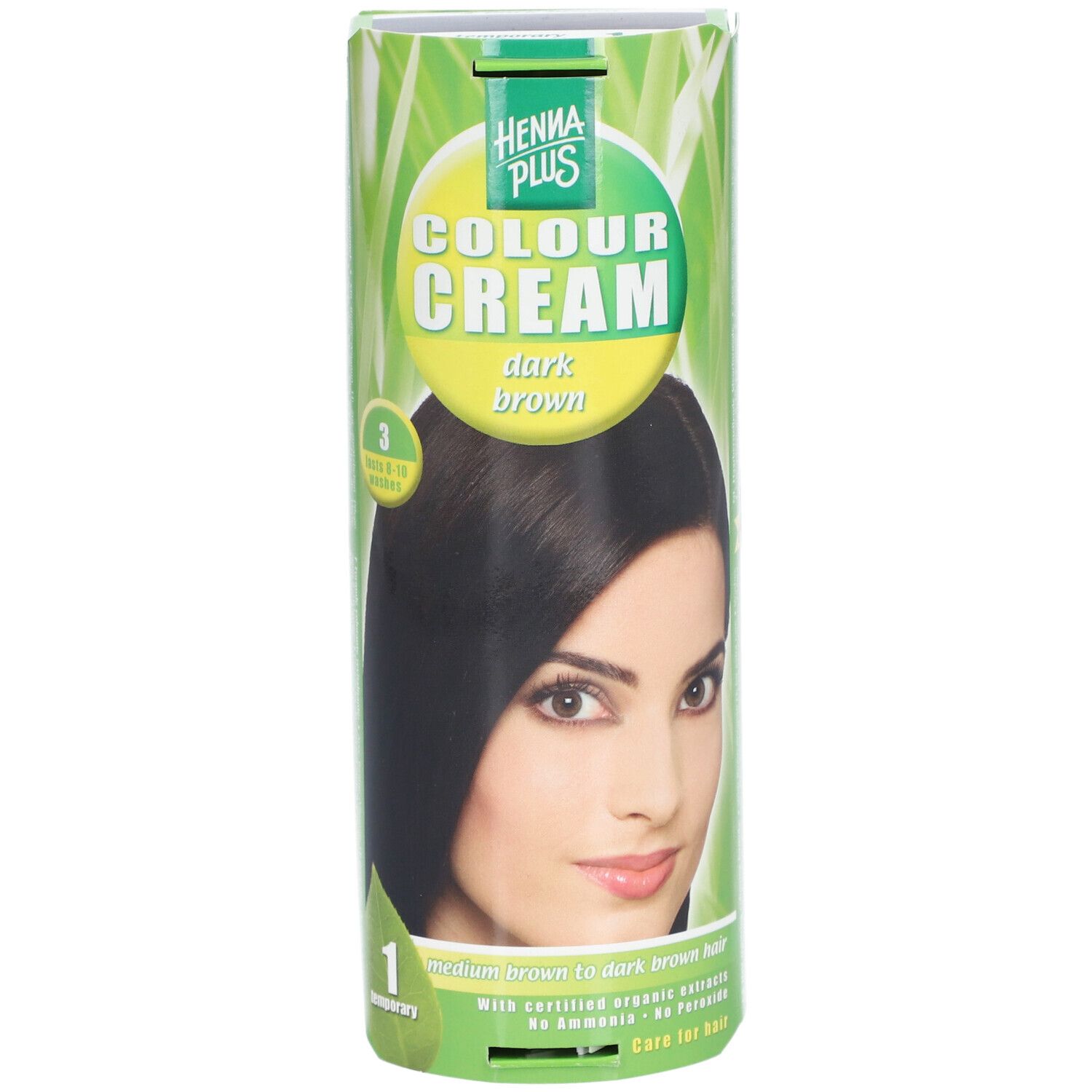 HENNA PLUS Colour Cream Teinture pour cheveux Châtain foncé