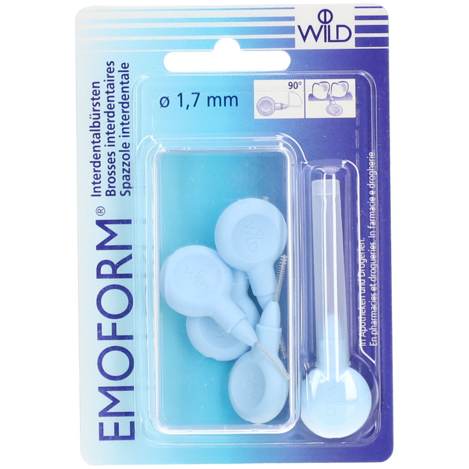 EMOFORM® Interdentale ragers 1,7 mm - Lichtblauw