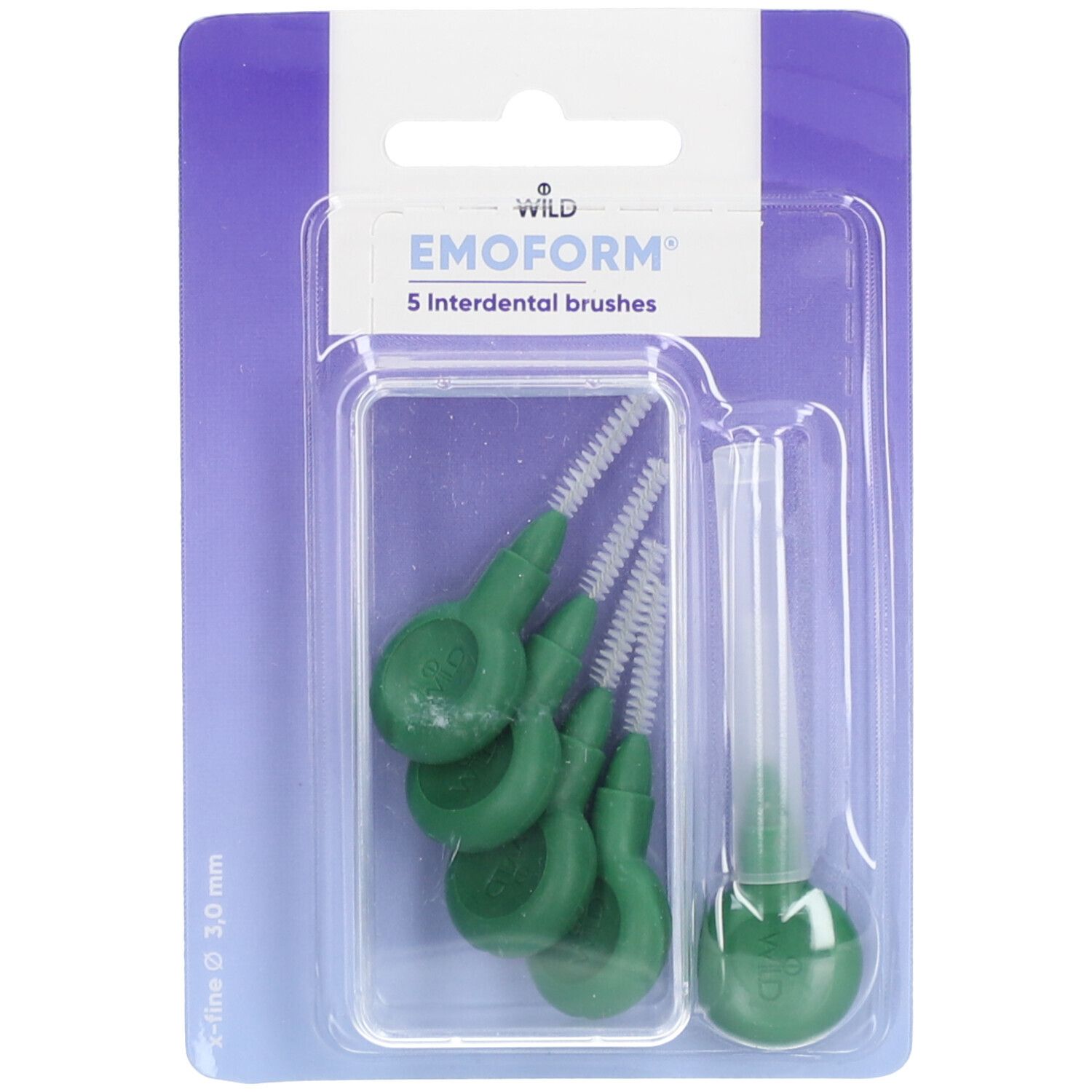 EMOFORM® Interdentale ragers 3.0 mm - Donkergroen