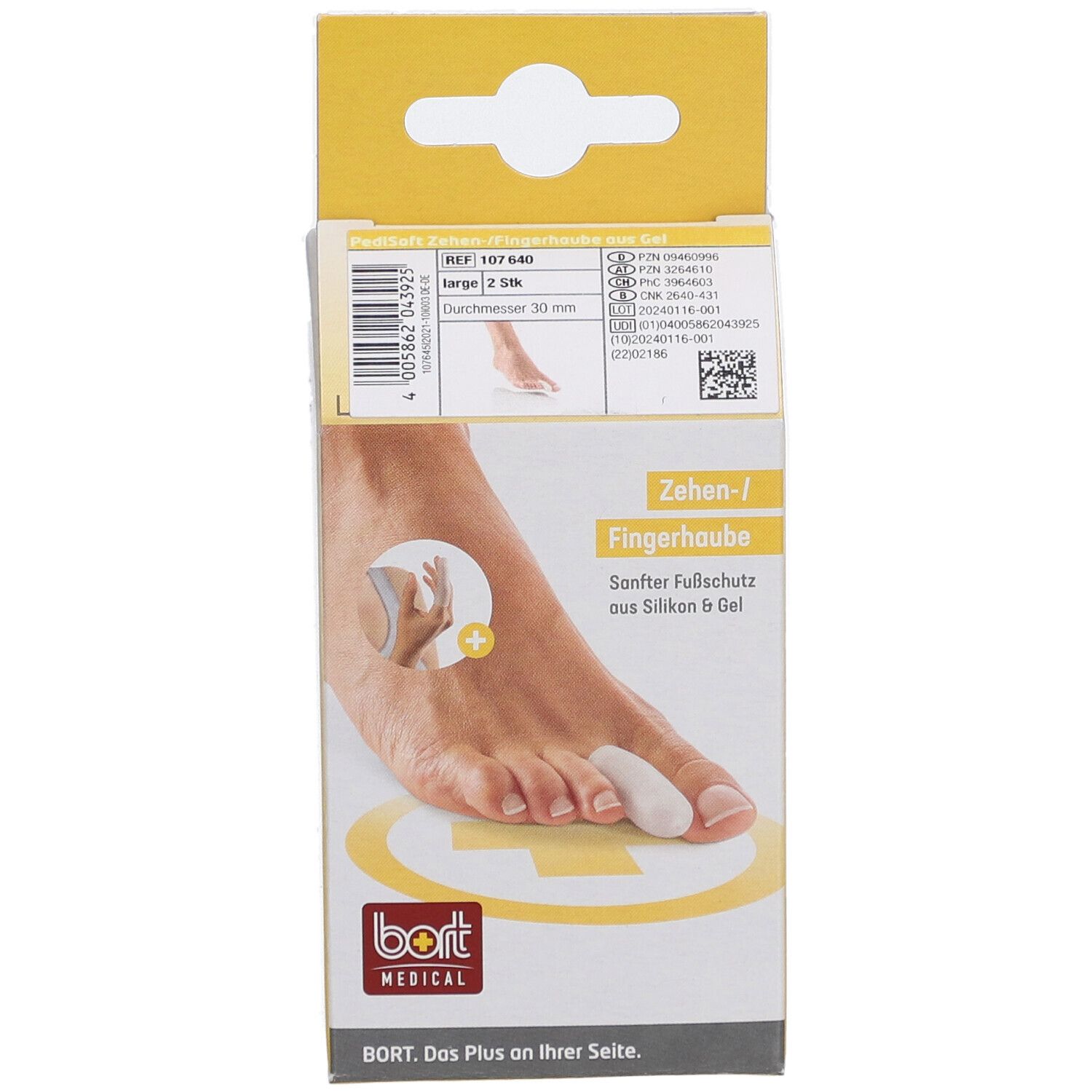 BORT PediSoft® Capuchon pour orteils/doigts Gr. L Ø 30 mm