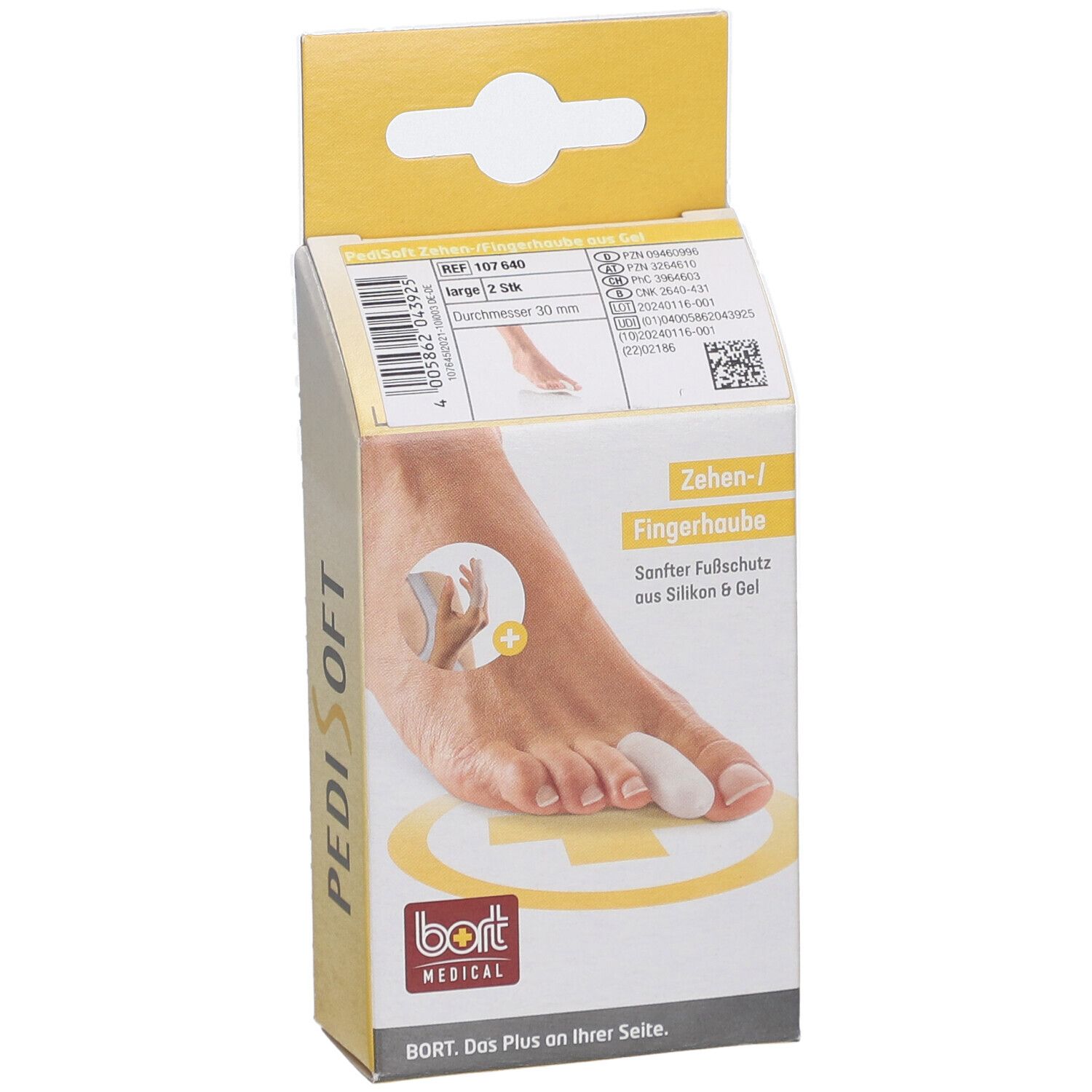 BORT PediSoft® Capuchon pour orteils/doigts Gr. L Ø 30 mm