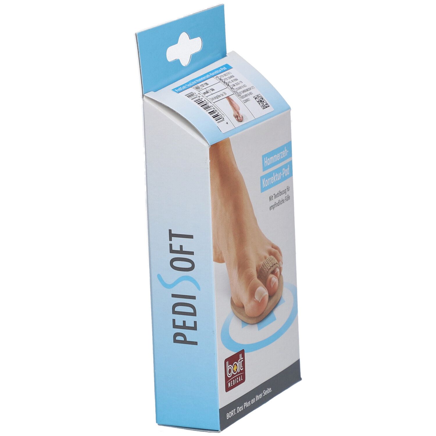 BORT PediSoft® TexLine Coussinet de correction pour orteil en marteau taille S