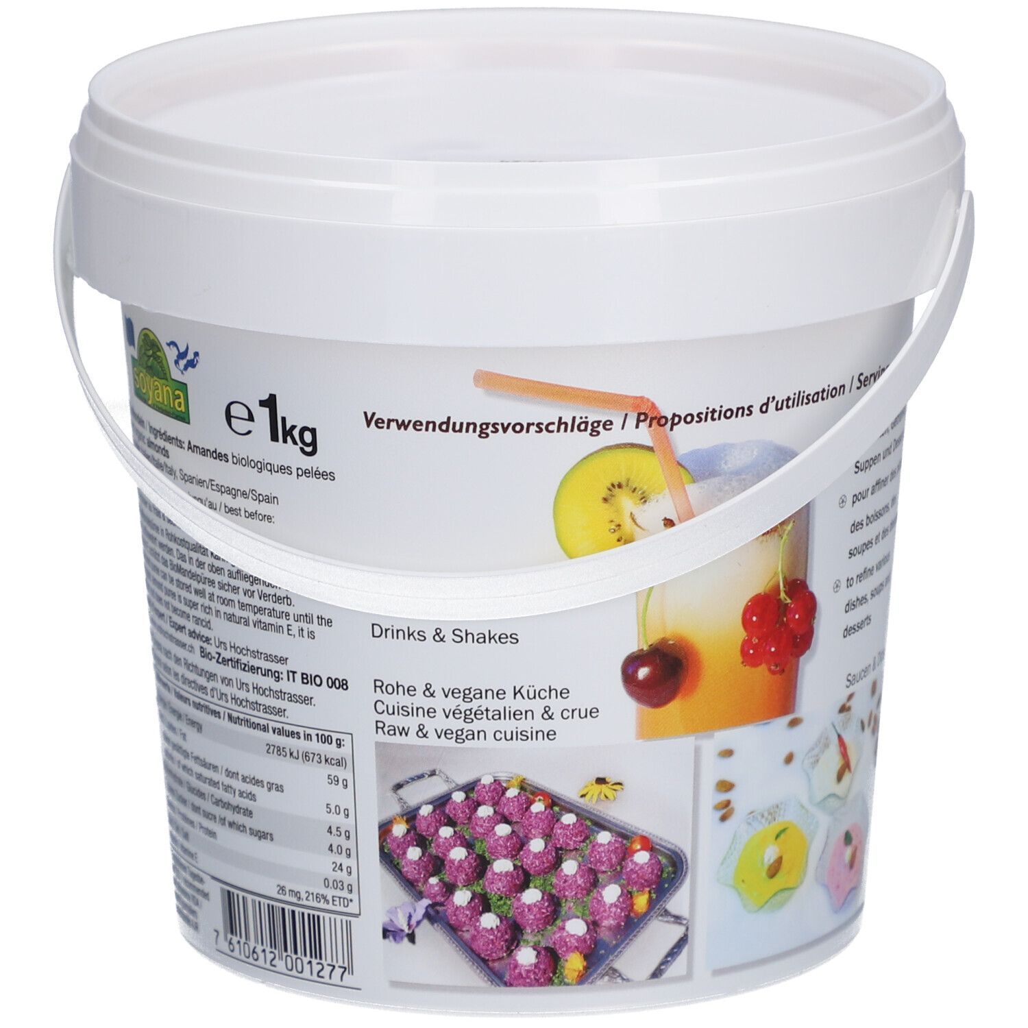 Soyana Purée d'amandes crues biologiques