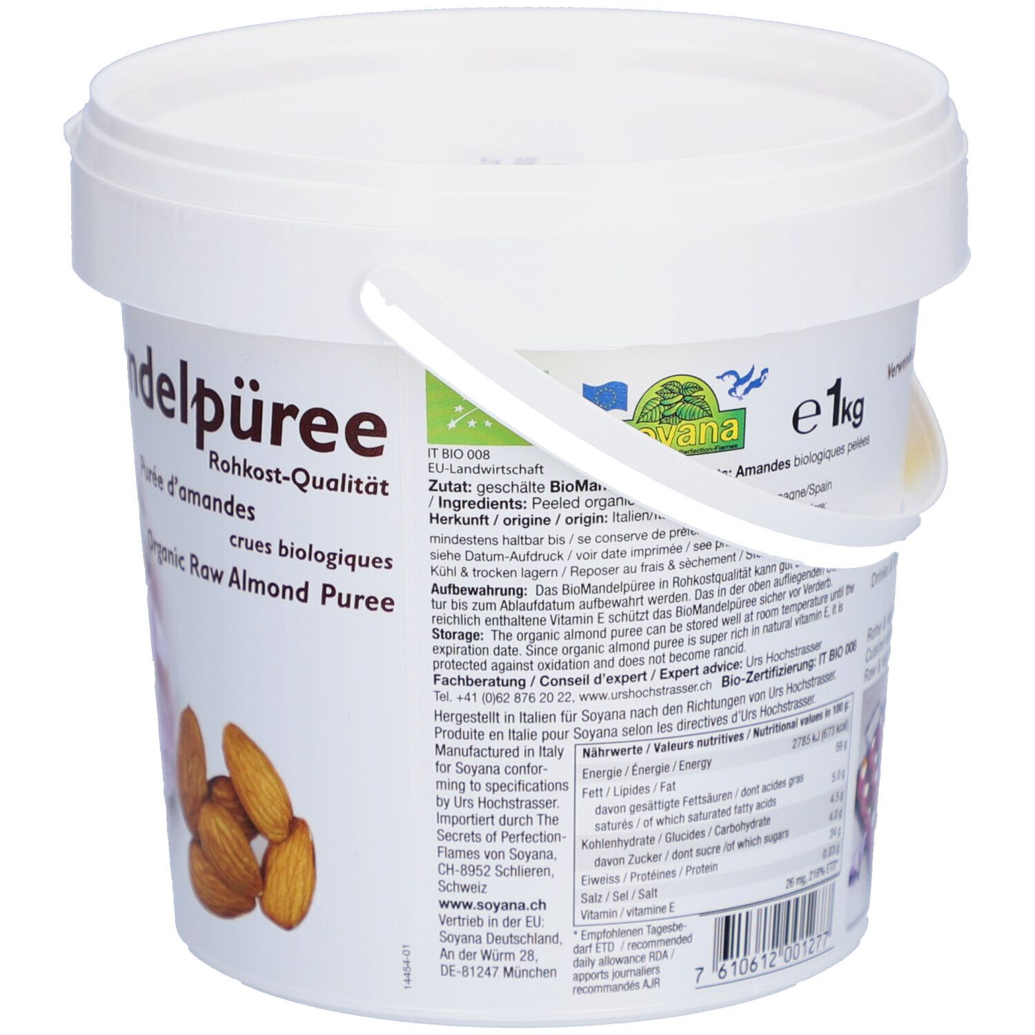Soyana Purée d'amandes crues biologiques