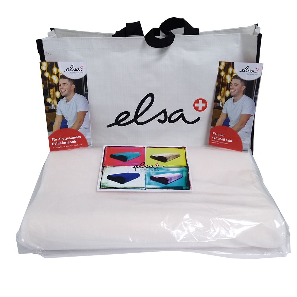 ELSA Nekkussen 50 x 9 cm Fluwelen hoes Ecru