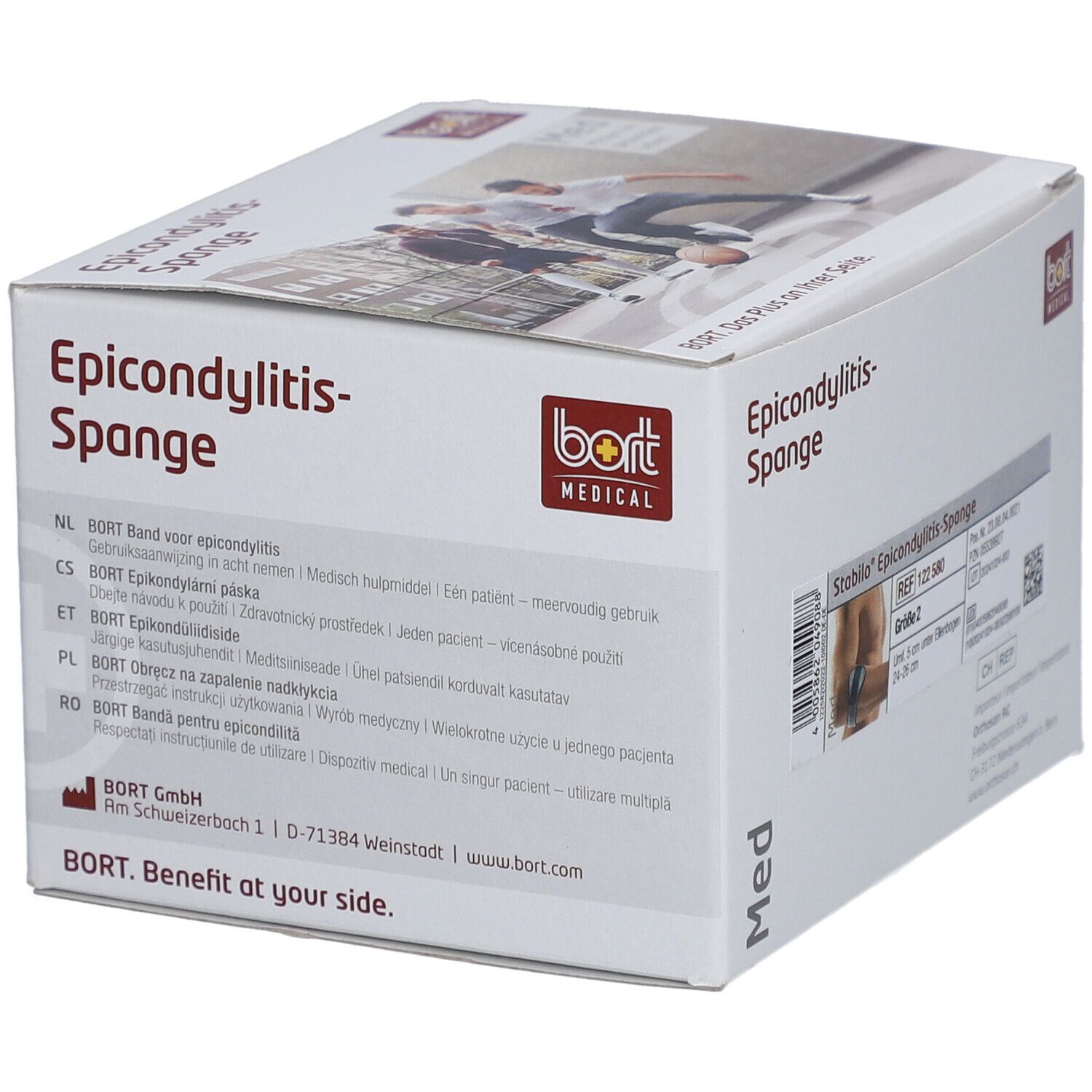 Bort Stabilo Epicondylitis Barrette Grise Taille 2