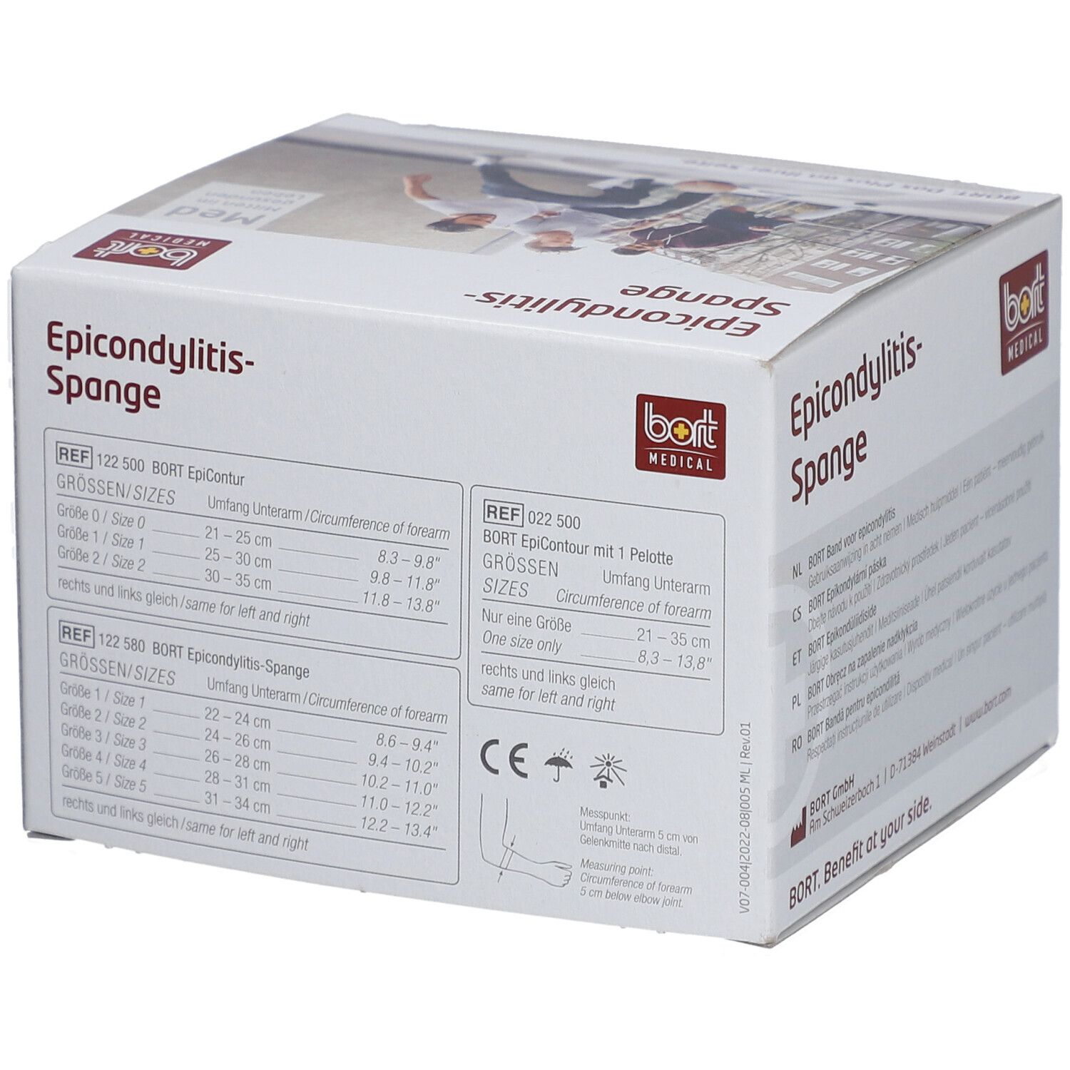 Bort Stabilo Epicondylitis Barrette Grise Taille 2