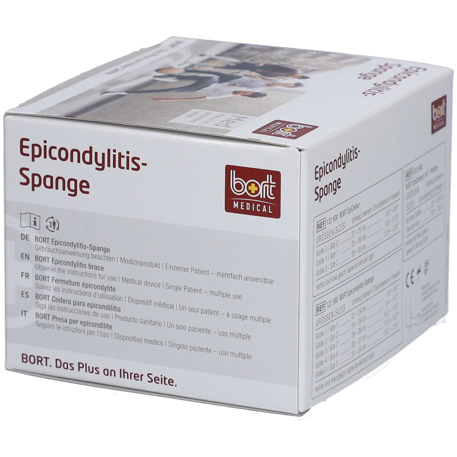 BORT Stabilo® epicondylitisbrace met ulnair reliëf maat 3 grijs