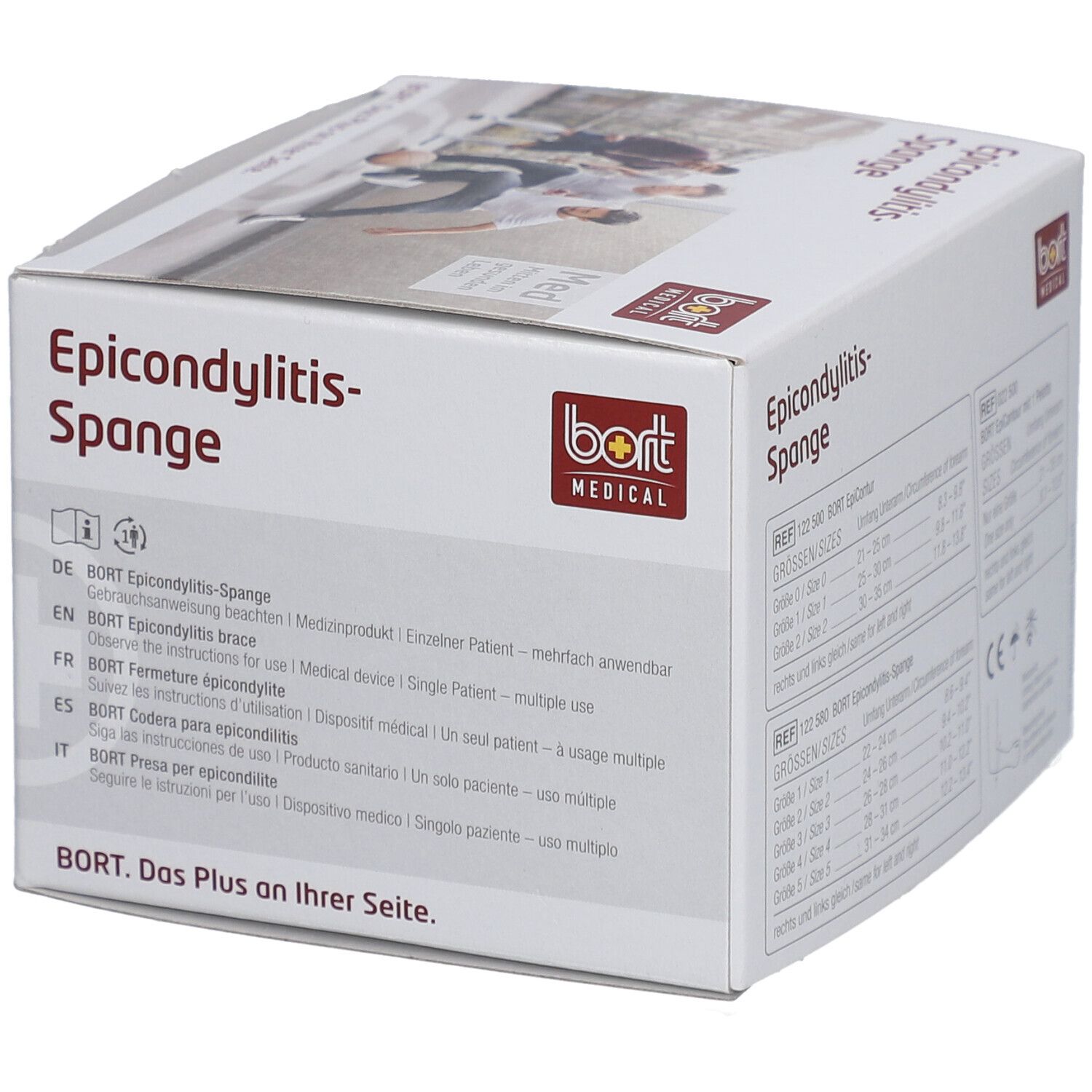 BORT Stabilo® epicondylitisbrace met ulnair reliëf maat 4 grijs