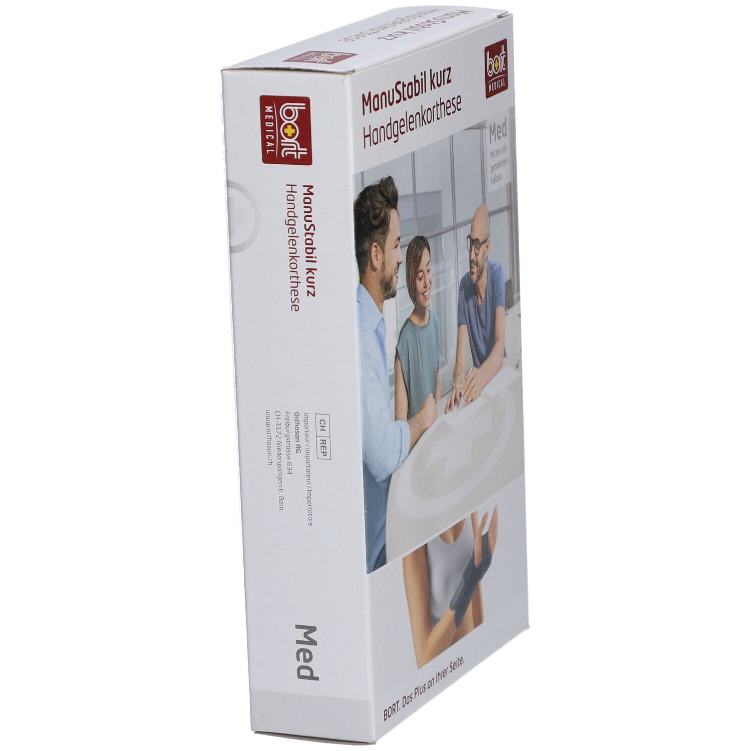 BORT ManuStabil® short recht maat S zwart