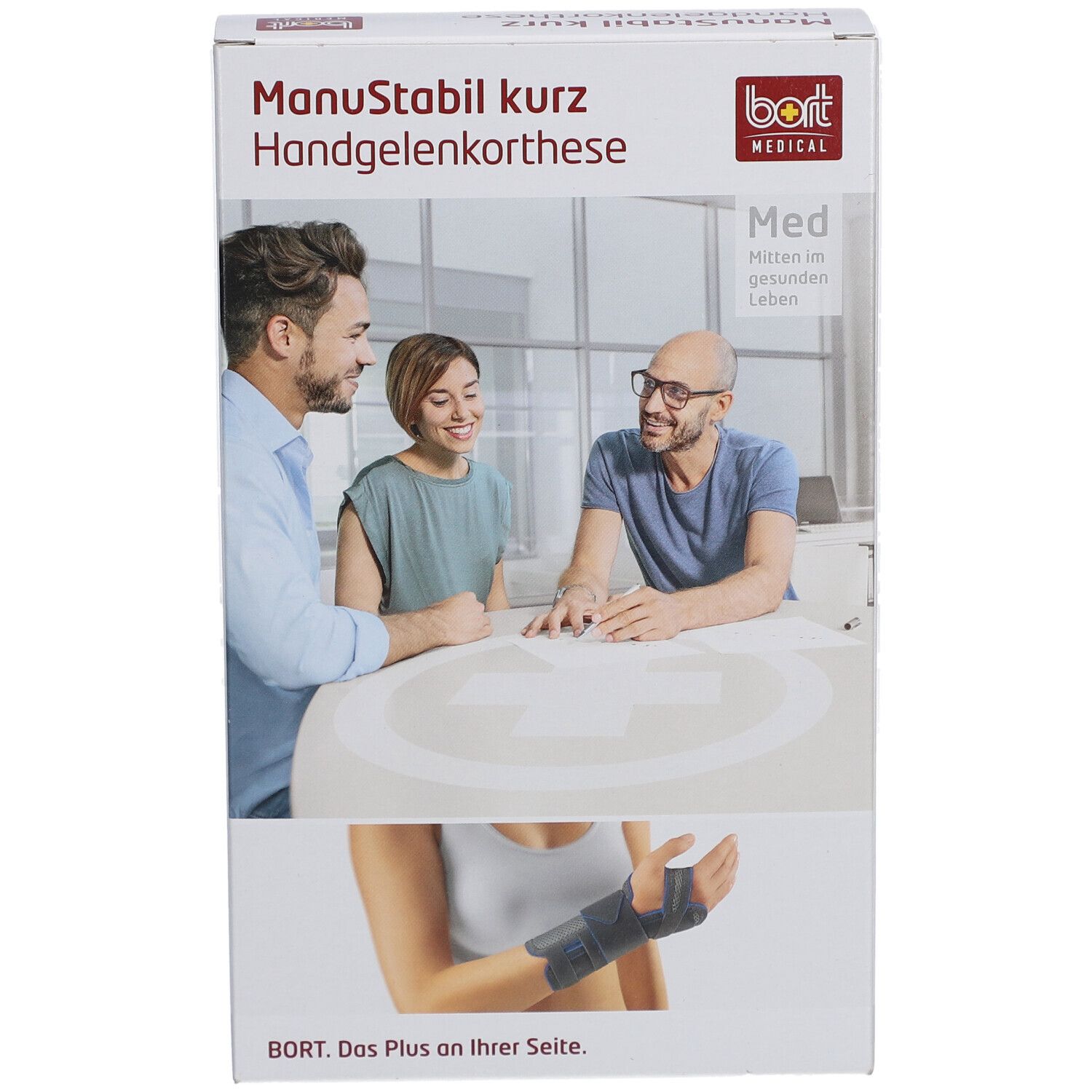 BORT ManuStabil® short recht maat S zwart