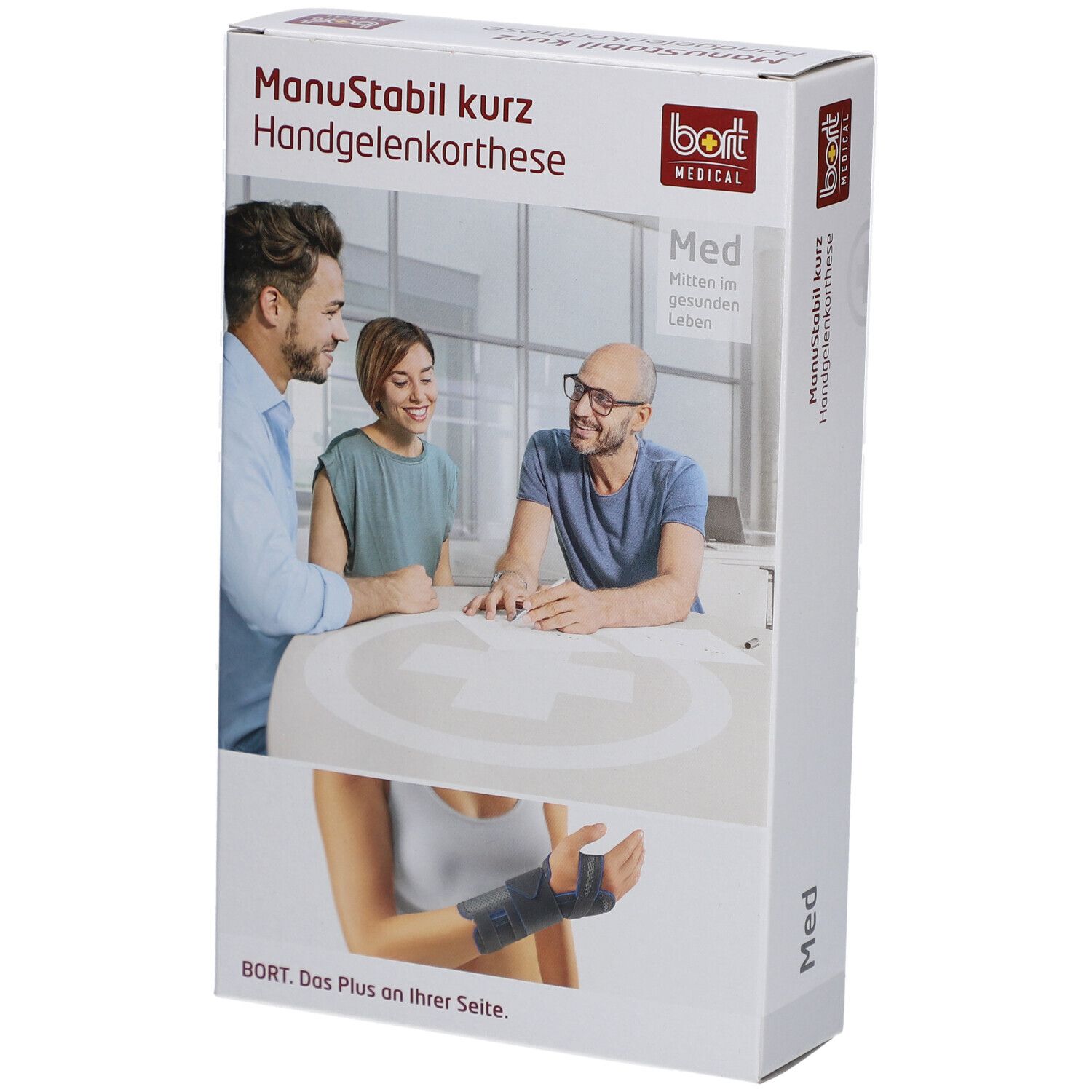 BORT ManuStabil® short rechts maat M zwart