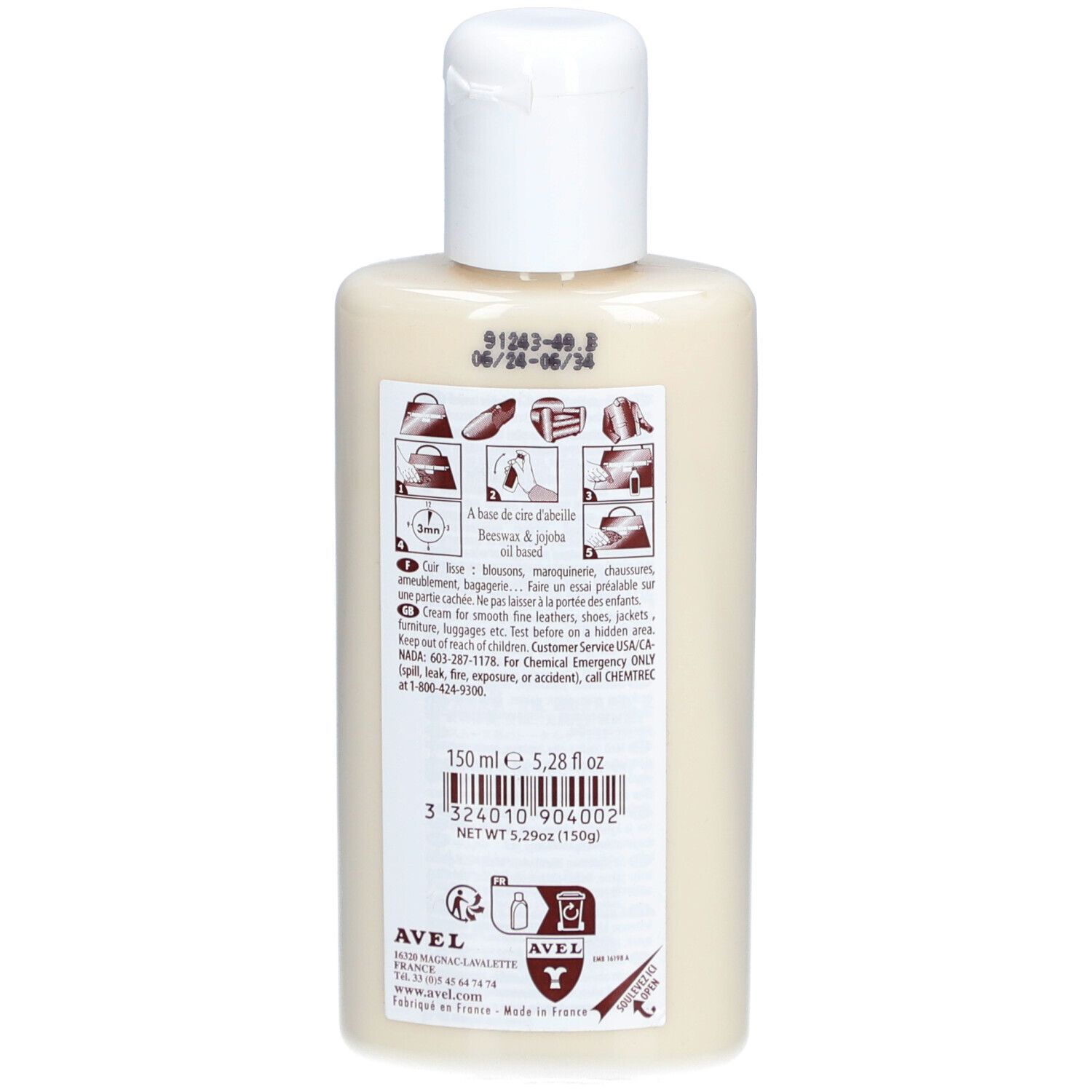 SAPHIR Crème Universelle - Lait Nettoyant Cuir