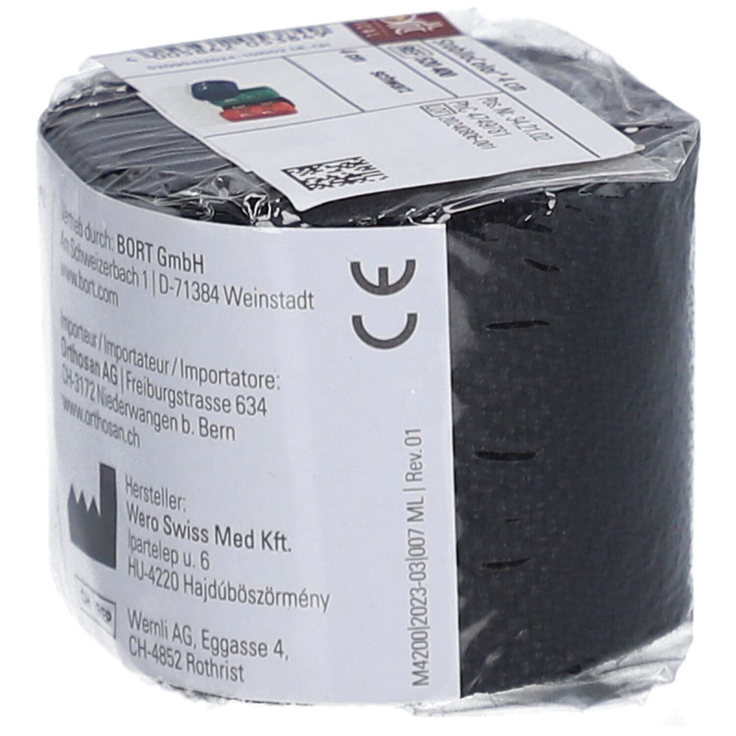 BORT StabiloColor® Bandage 4 cm zwart